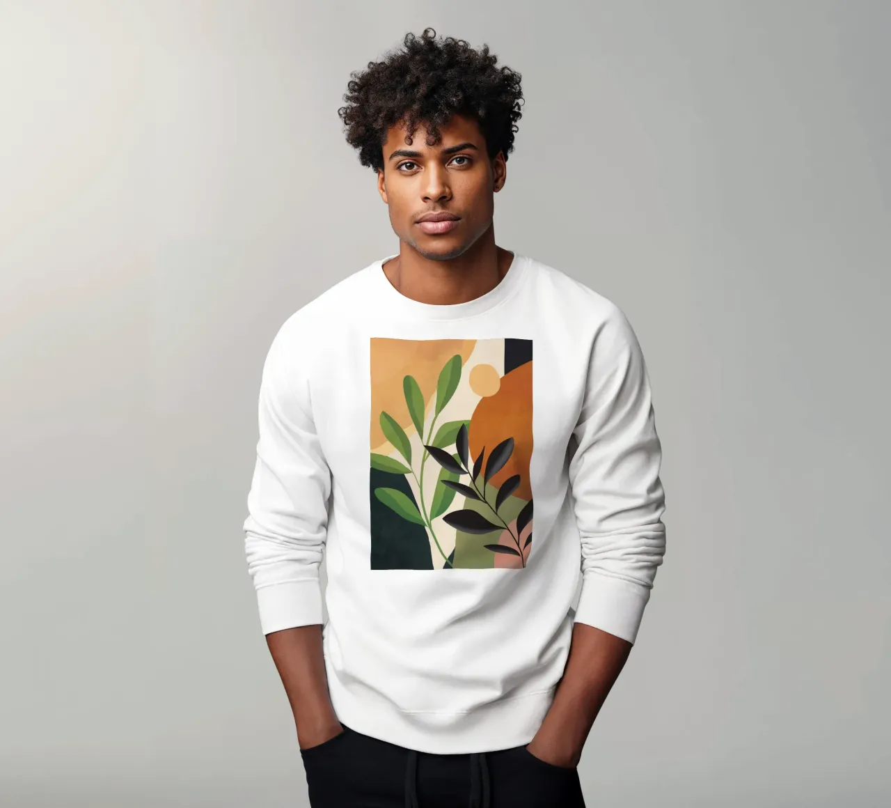 Abstract Sun Rays on the Branches 2 sweatshirt van Flow Line