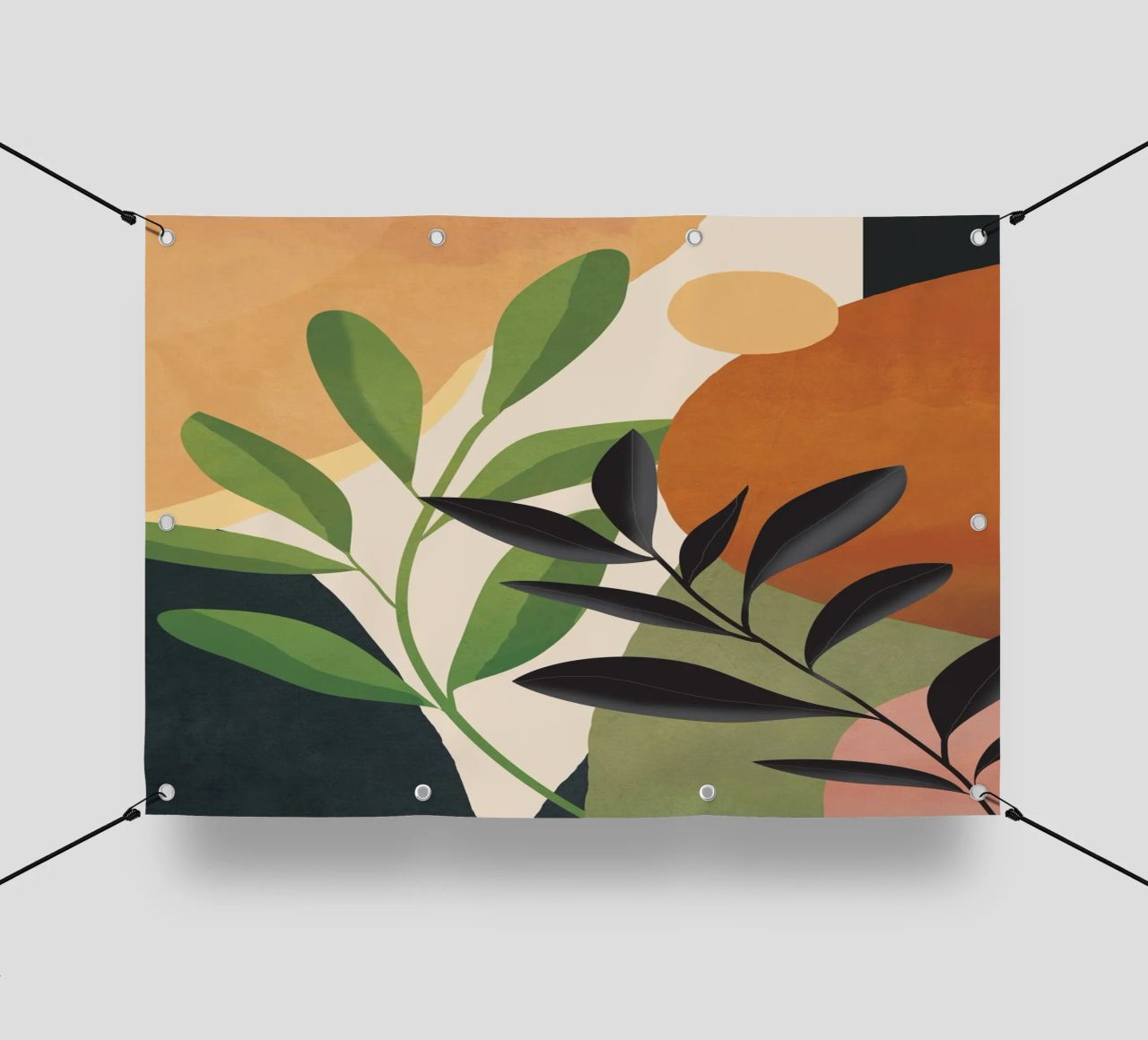 Abstract Sun Rays on the Branches 2 telo in pvc da Flow Line