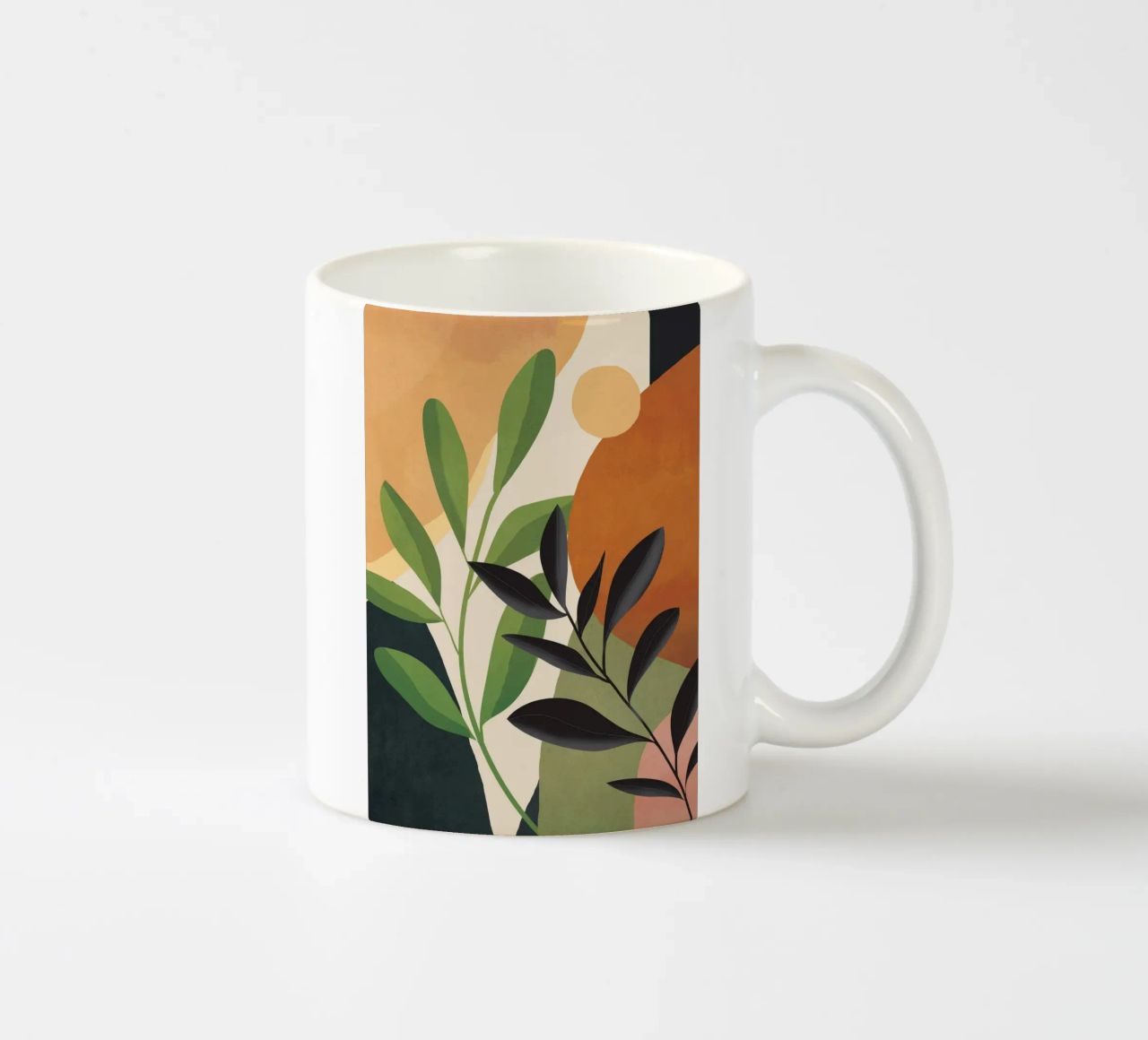 Abstract Sun Rays on the Branches 2 tazza in ceramica da Flow Line