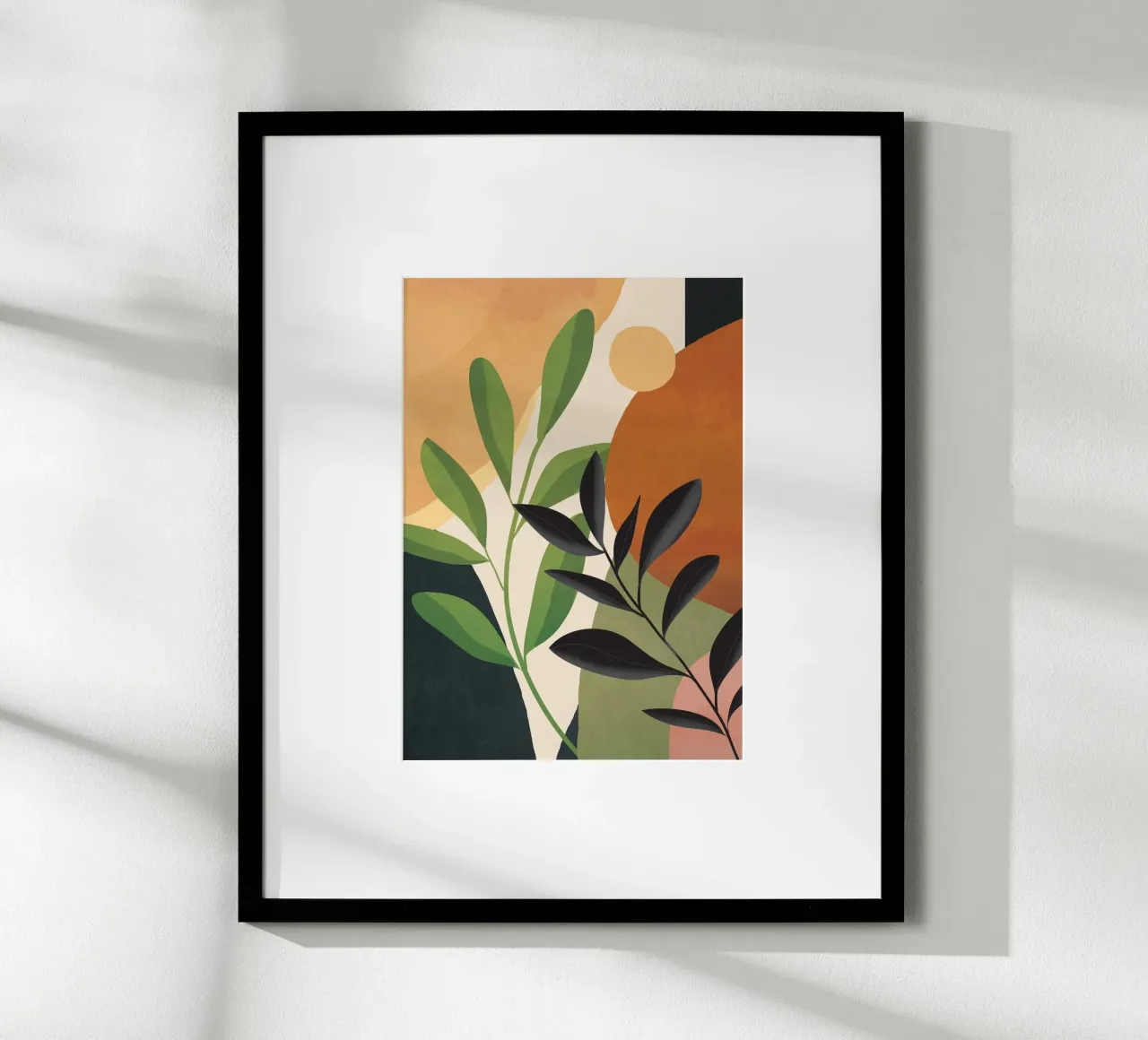 Abstract Sun Rays on the Branches 2 carta hahnemühle da Flow Line