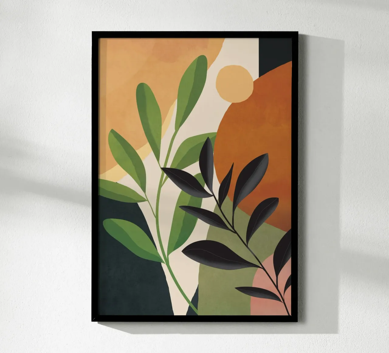 Abstract Sun Rays on the Branches 2 carta hahnemühle da Flow Line