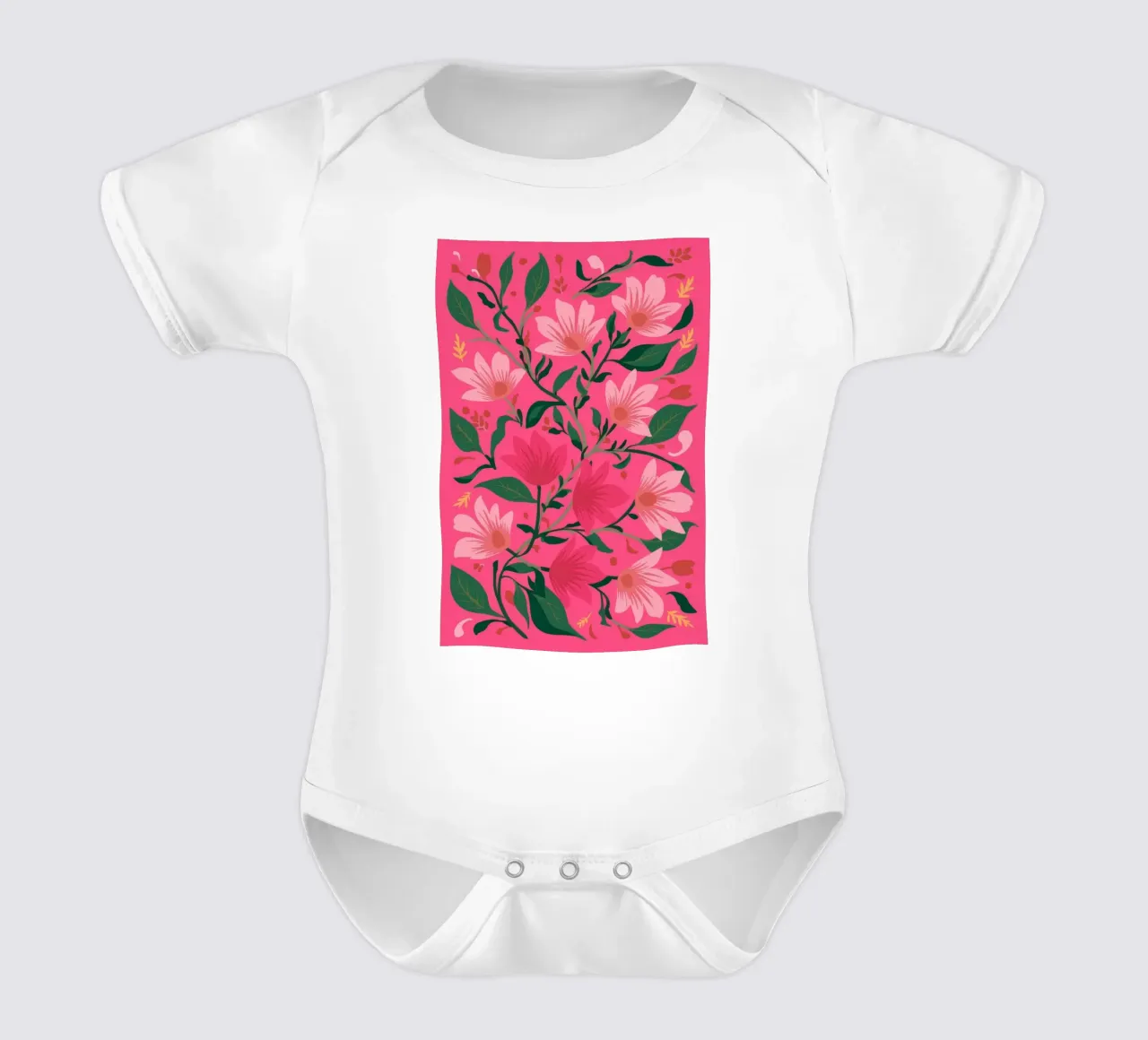 Petali rosa audaci body neonato maniche corte da Arcane Shade