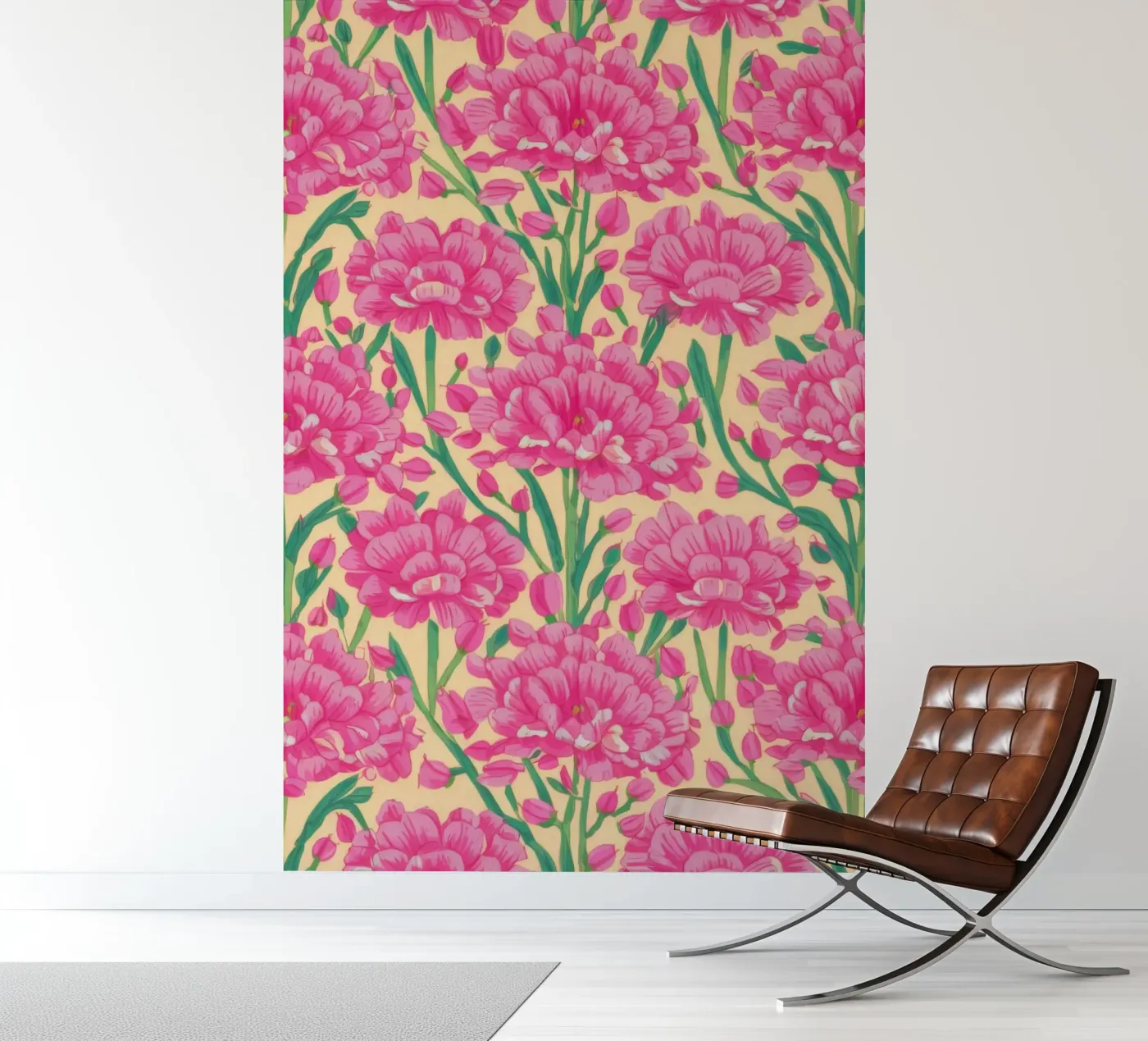 Carnation Pattern Joy fotobehang van Arcane Shade