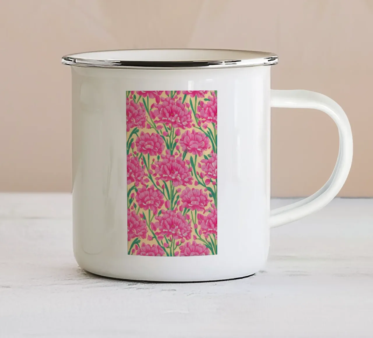 Garofano Pattern Joy tazza in smalto da Arcane Shade