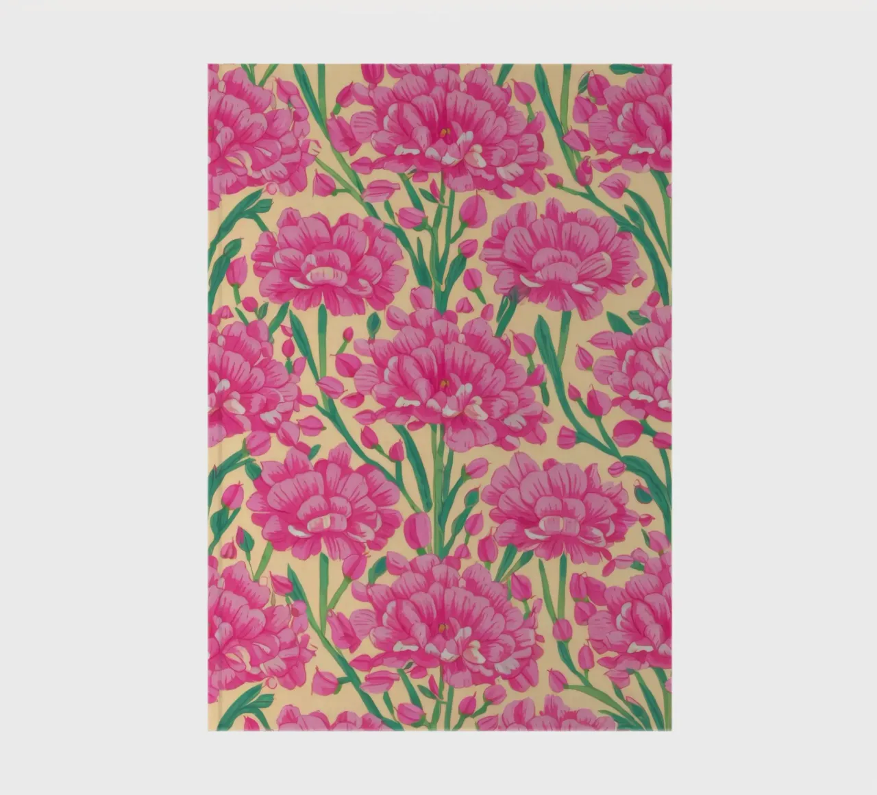 Carnation Pattern Joy notebook by Arcane Shade