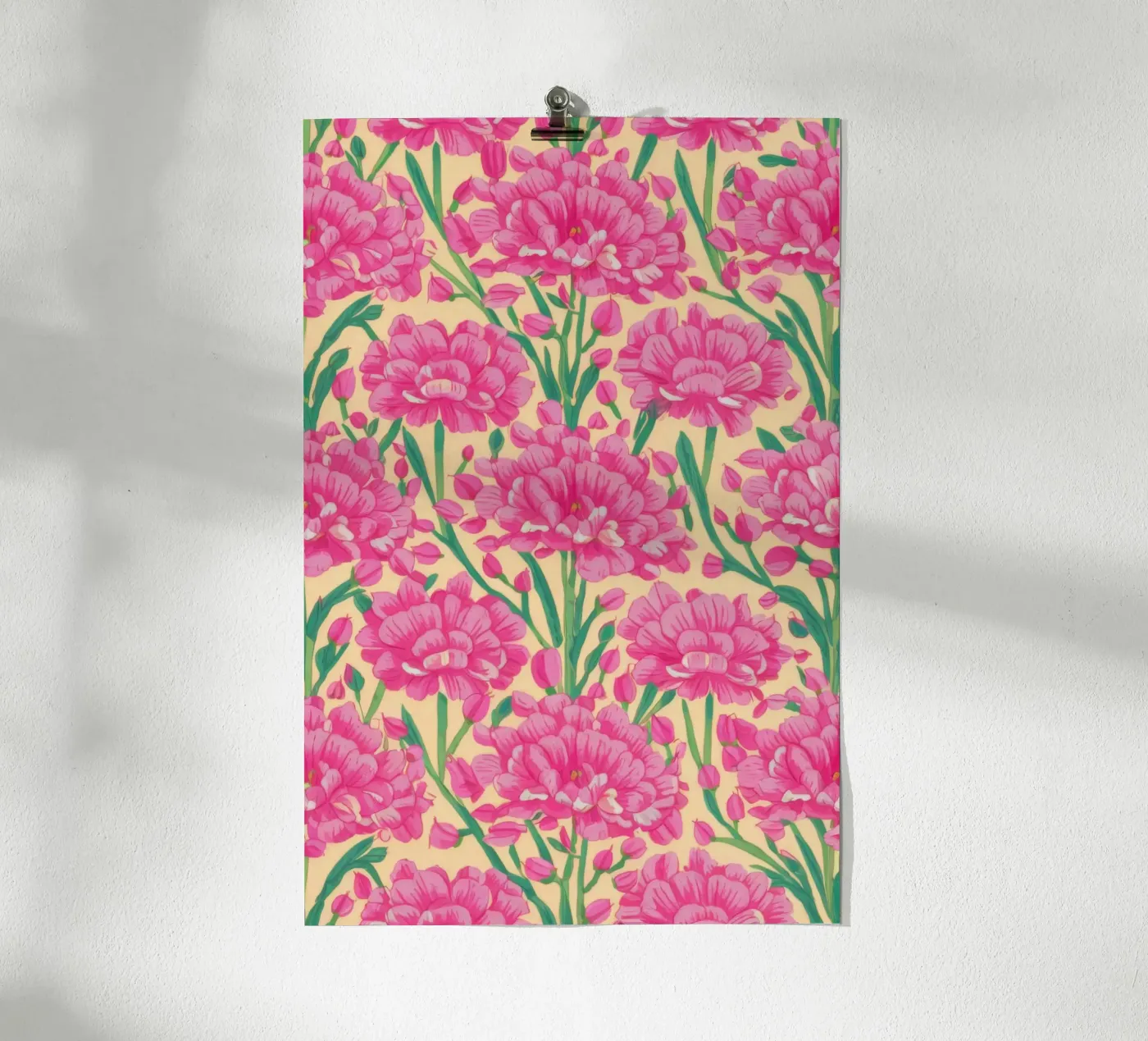 Carnation Pattern Joy Poster von Arcane Shade