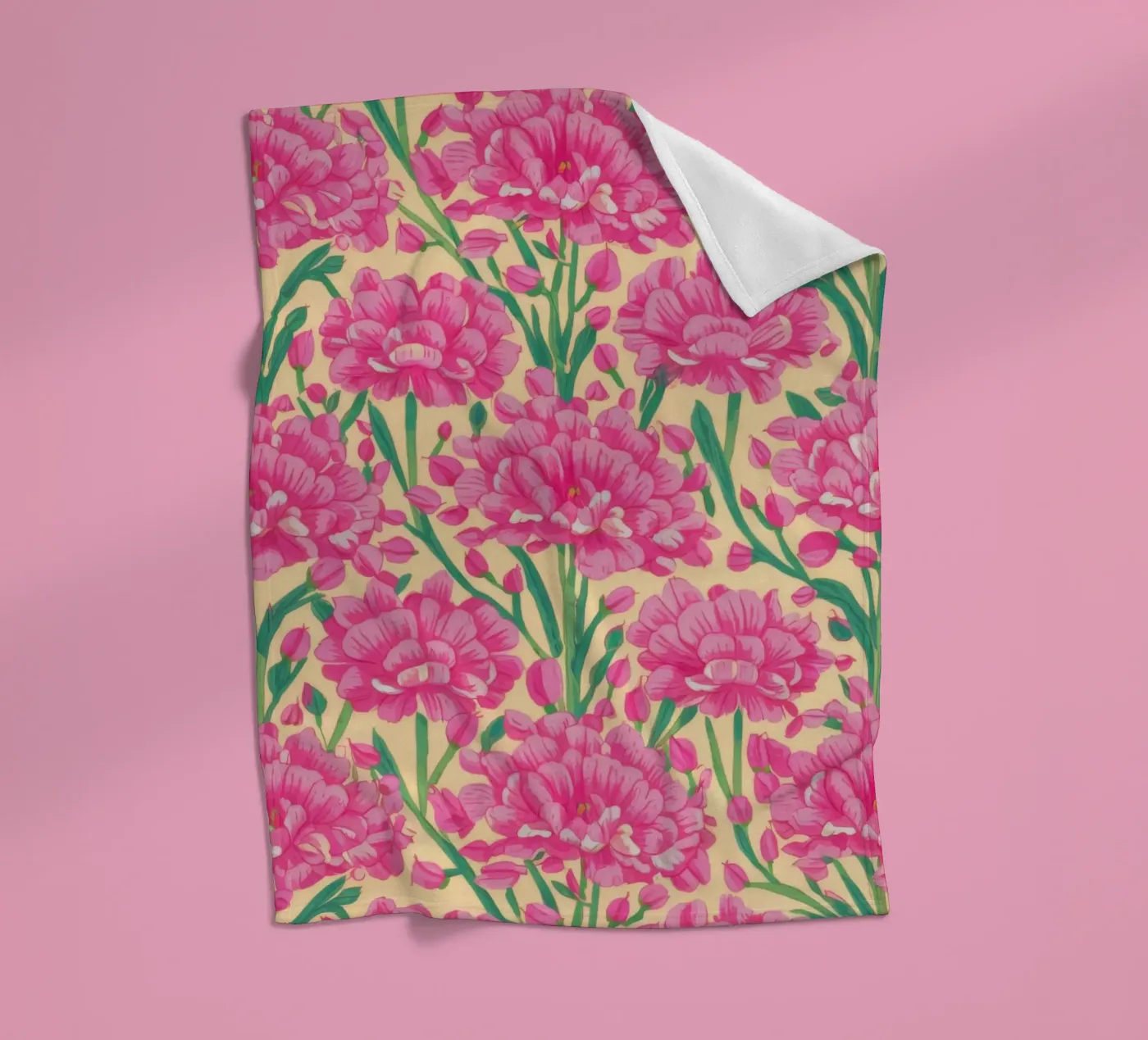 Carnation Pattern Joy Fleecedecke von Arcane Shade