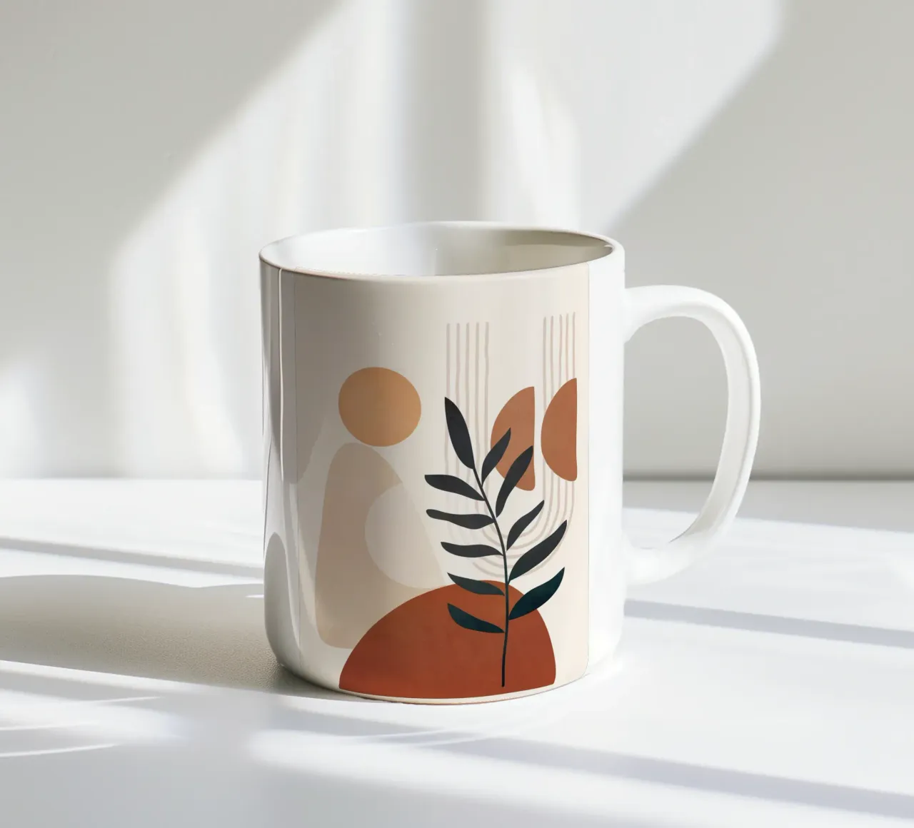 Modern Shapes Design 9 ceramic mug by cityart