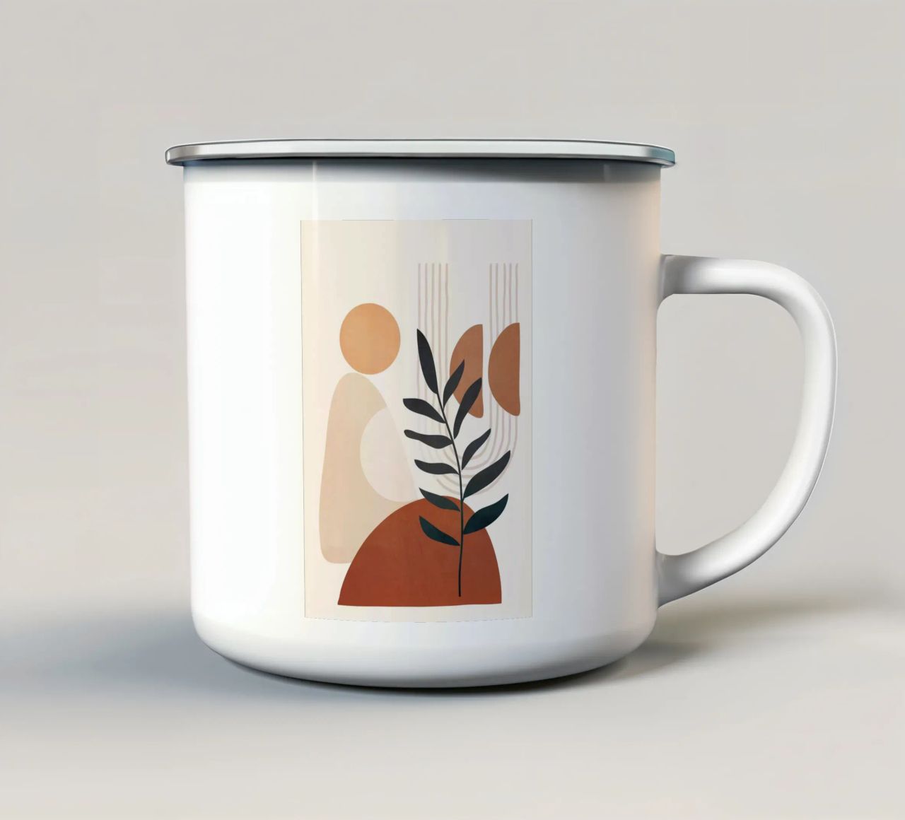 Modern Shapes Design 9 tazza in smalto da cityart