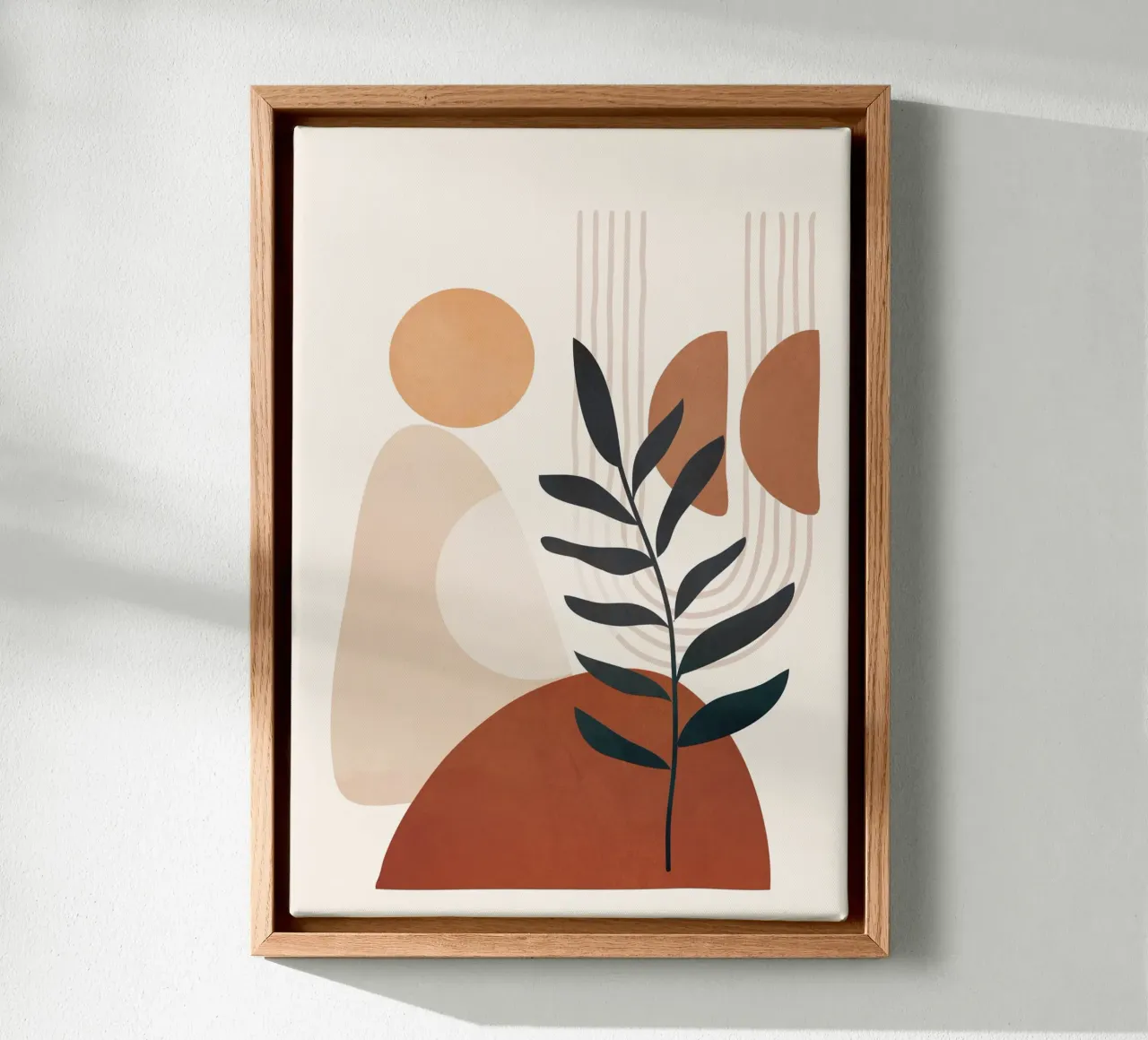Modern Shapes Design 9 tela con Cornice a cassetta da cityart