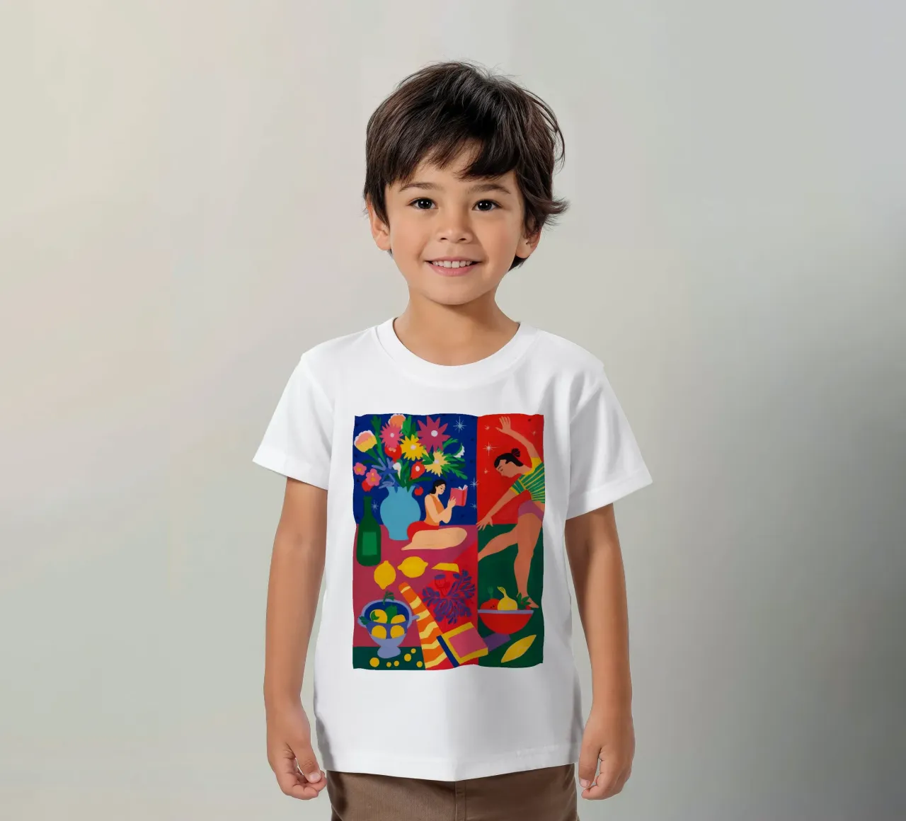 Griglia Momenti tropicali t-shirt bambini da Arcane Shade
