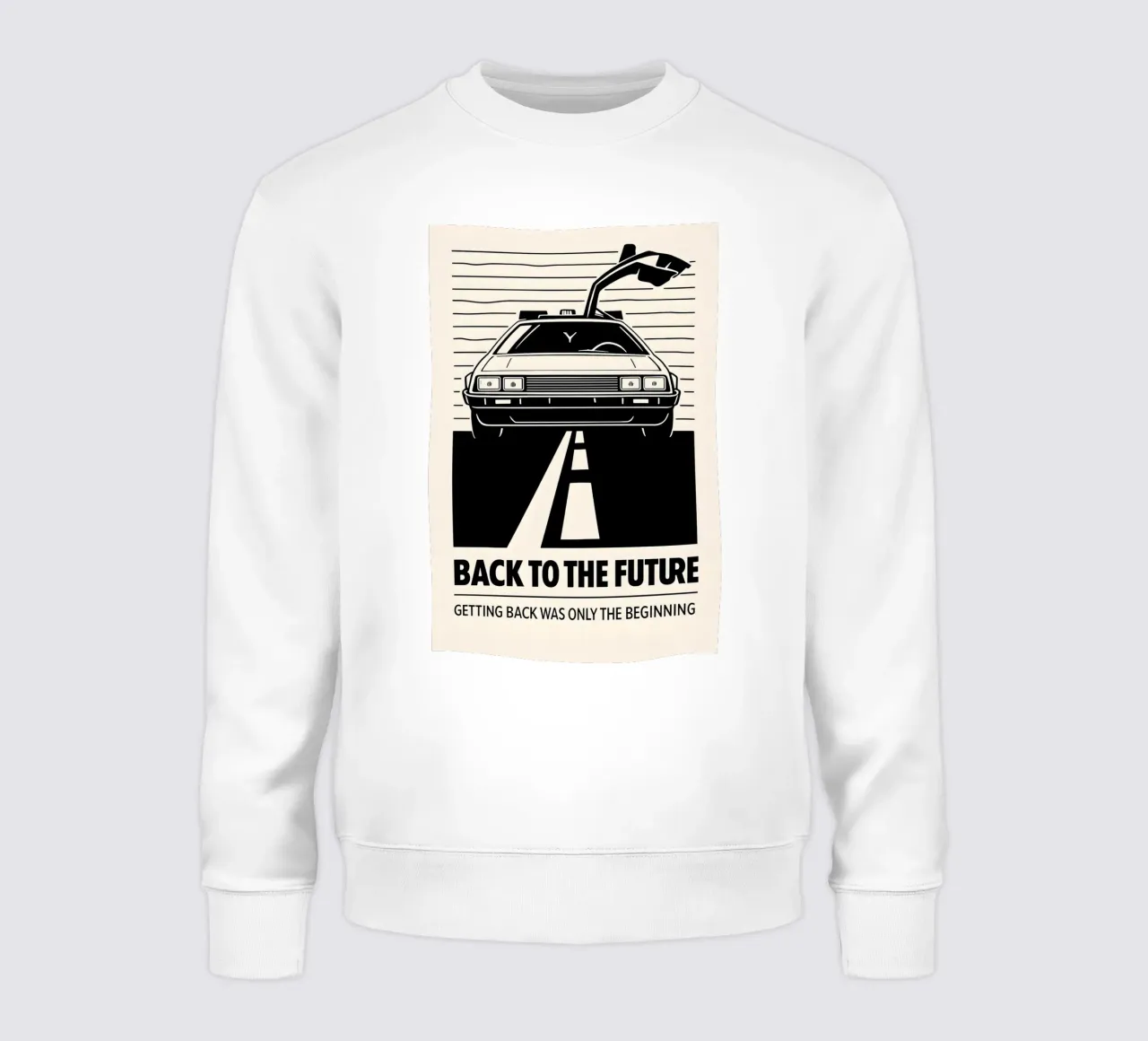 Back To The Future Print Sweatshirt von MoviesArt
