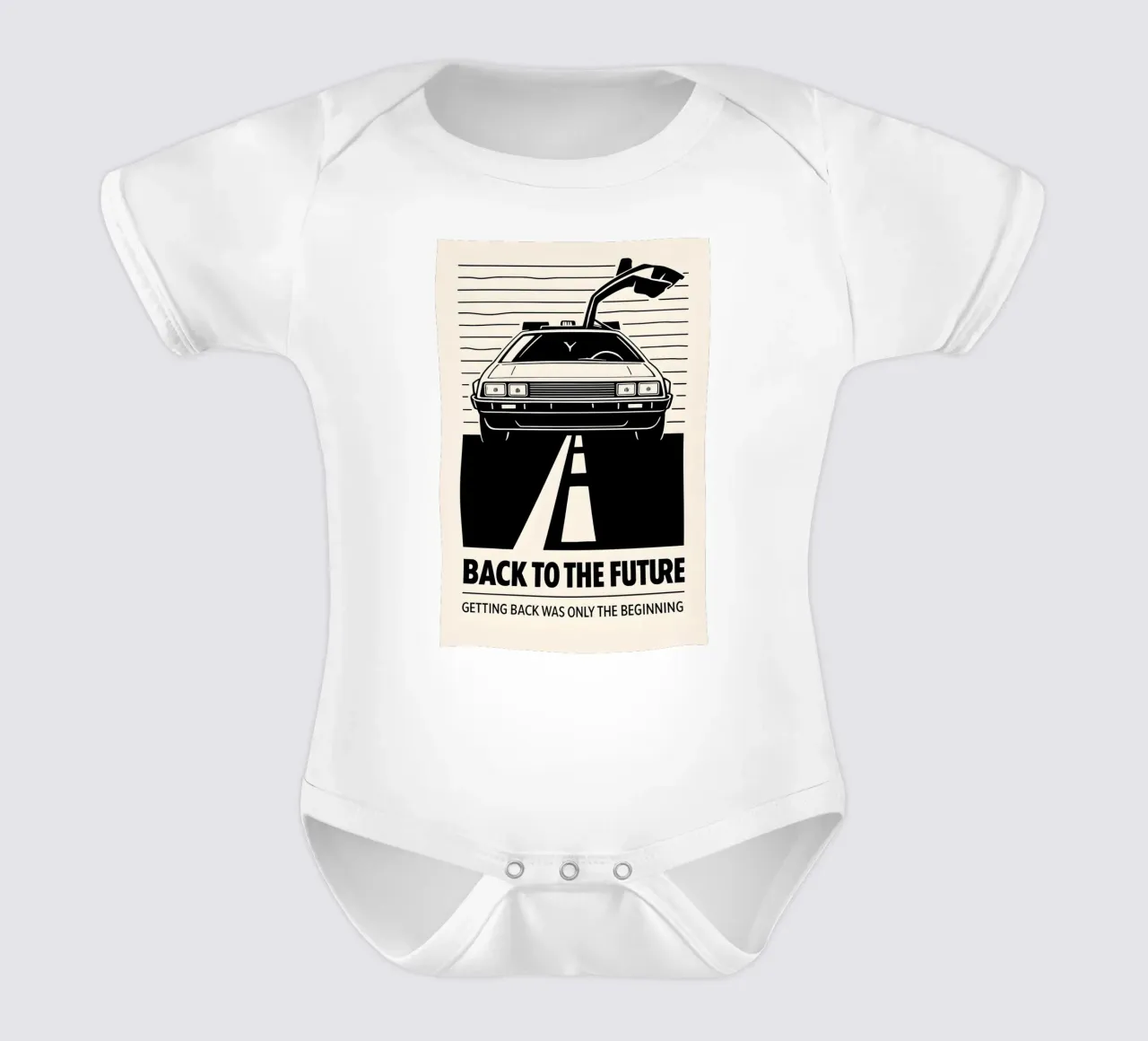 Back To The Future Print body neonato maniche corte da MoviesArt