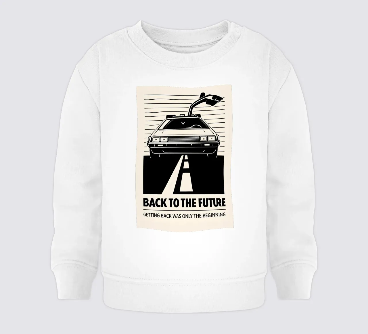 Back To The Future Print baby sweatshirt by MoviesArt