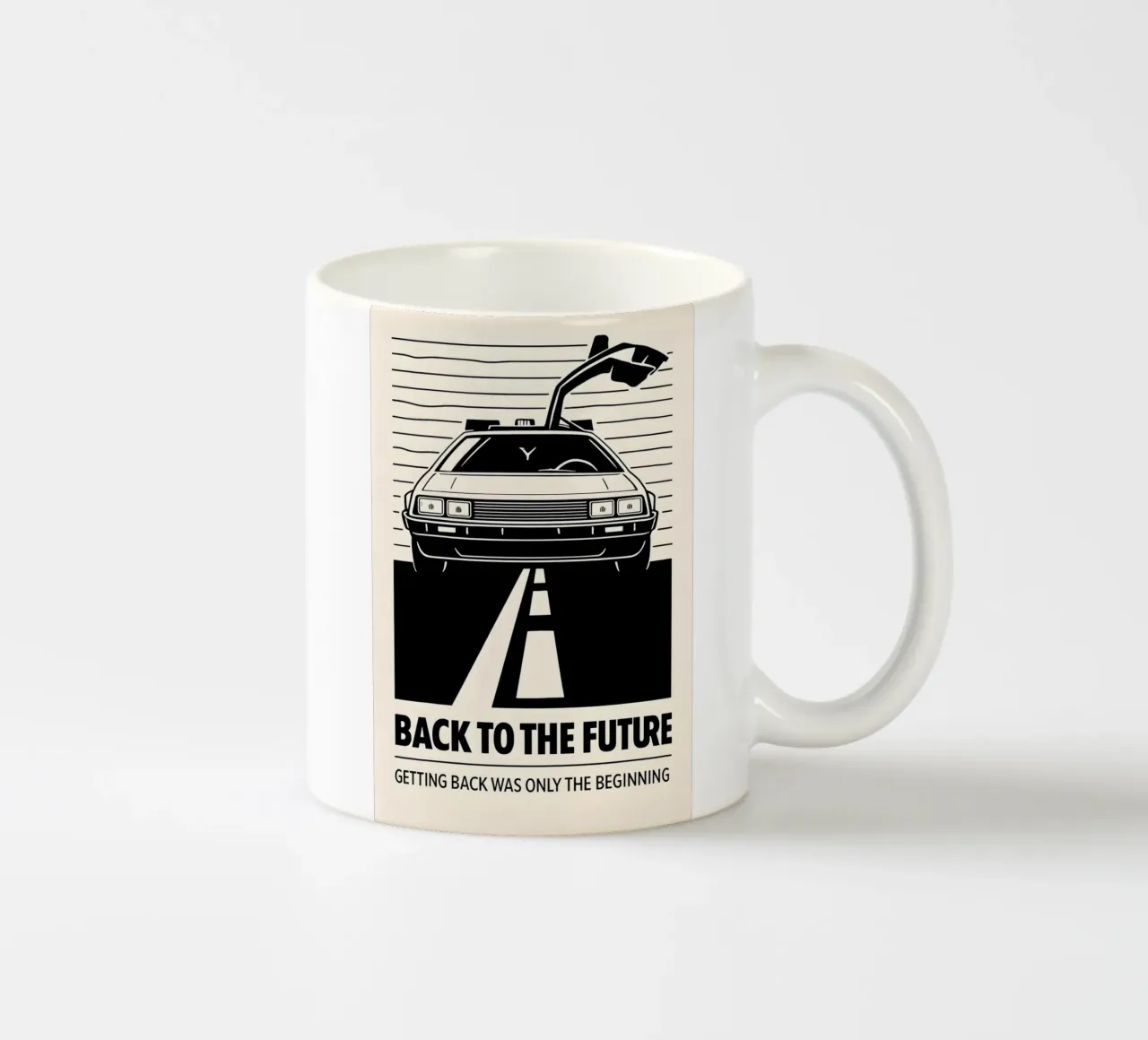 Back To The Future Print Keramik Tasse von MoviesArt