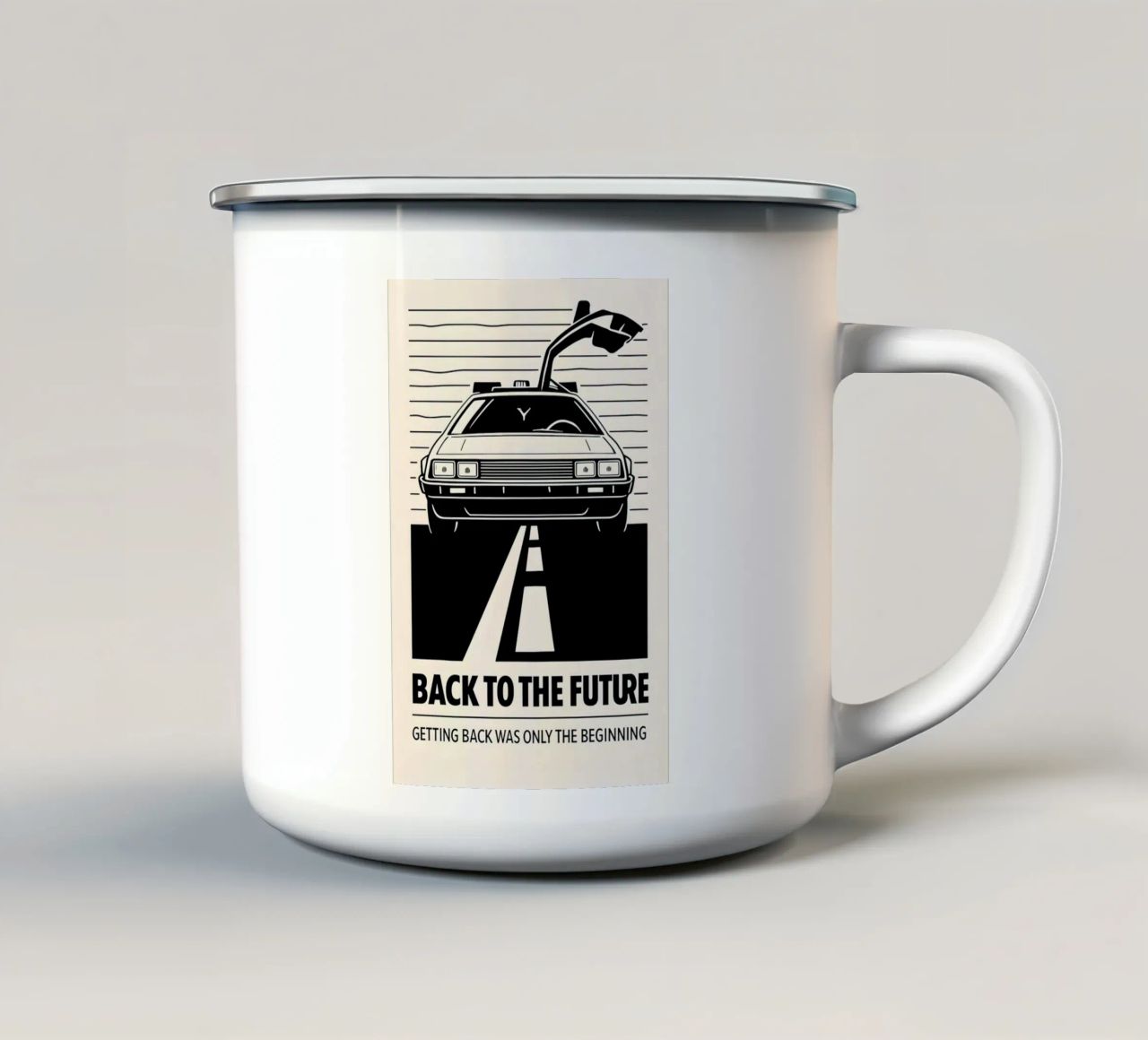 Back To The Future Print tazza in smalto da MoviesArt