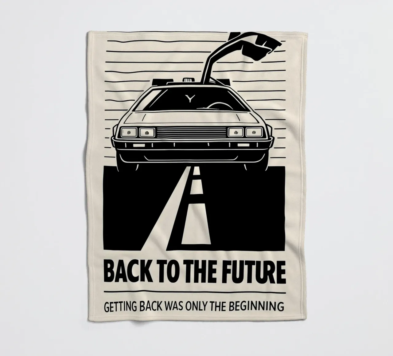 Back To The Future Print coperta in pile da MoviesArt