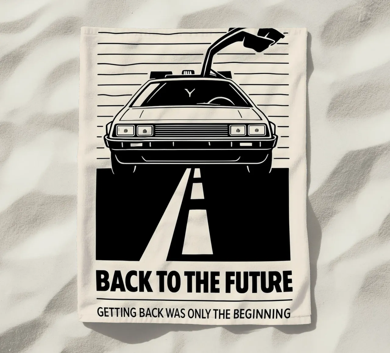 Back To The Future Print toalla de playa de MoviesArt