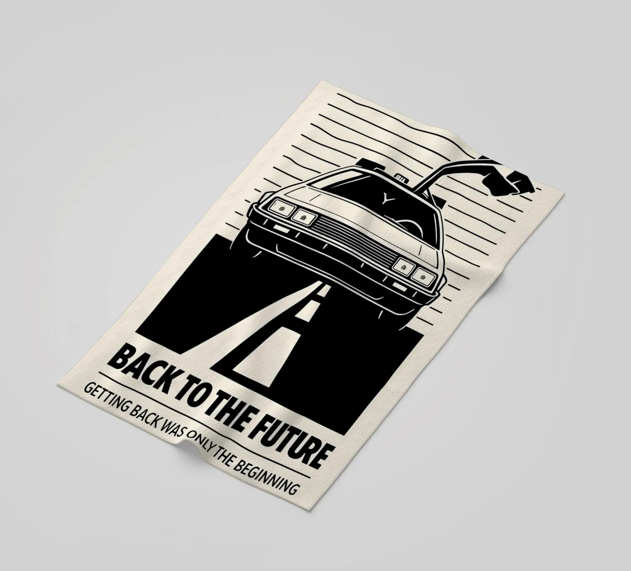 Back To The Future Print toalla de playa de MoviesArt