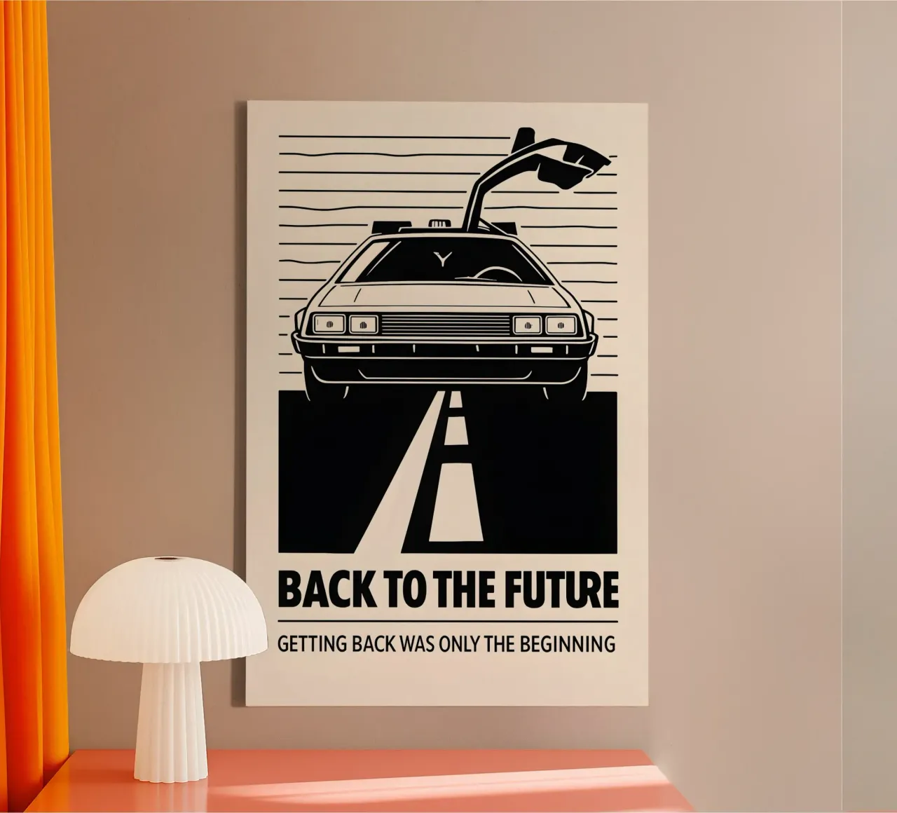 Back To The Future Print tela con Cornice a cassetta da MoviesArt