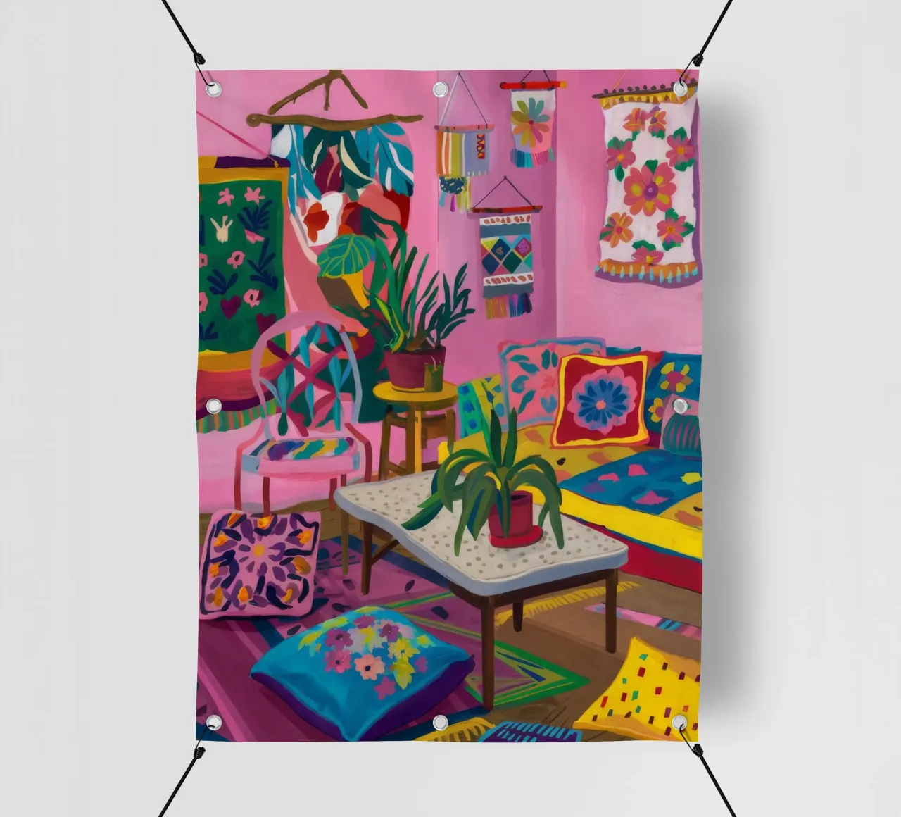 Camera colorata e accogliente telo in pvc da Arcane Shade