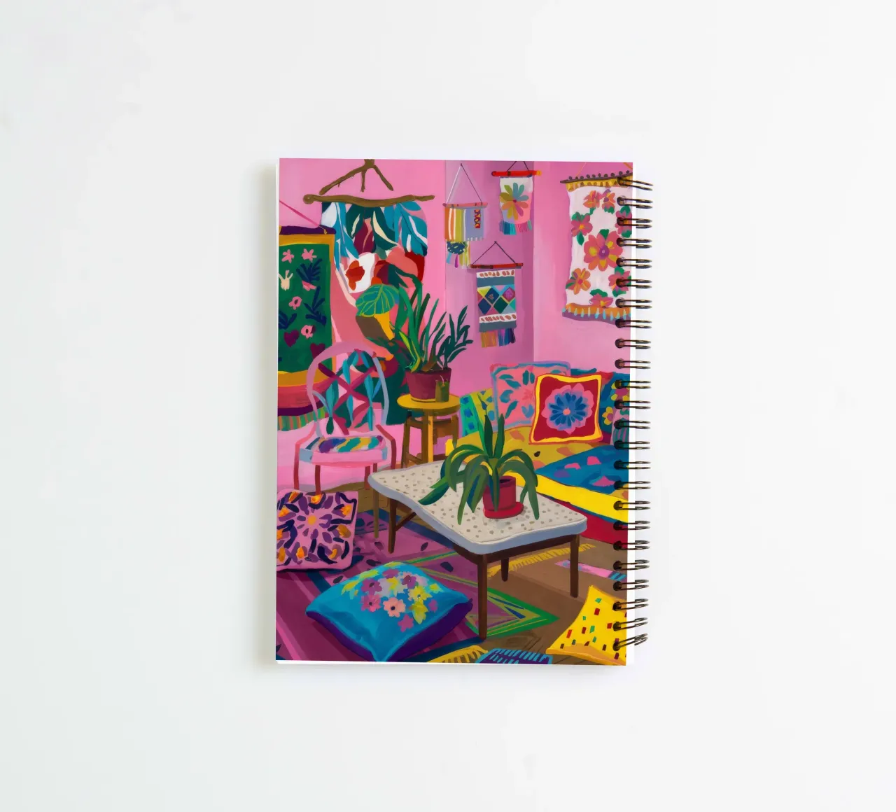 Colorful Cozy Room spiral notebook by Arcane Shade