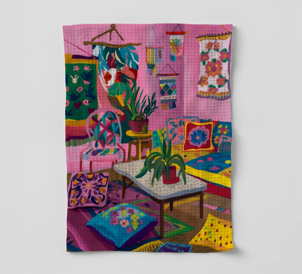 Camera colorata e accogliente canovaccio da cucina da Arcane Shade