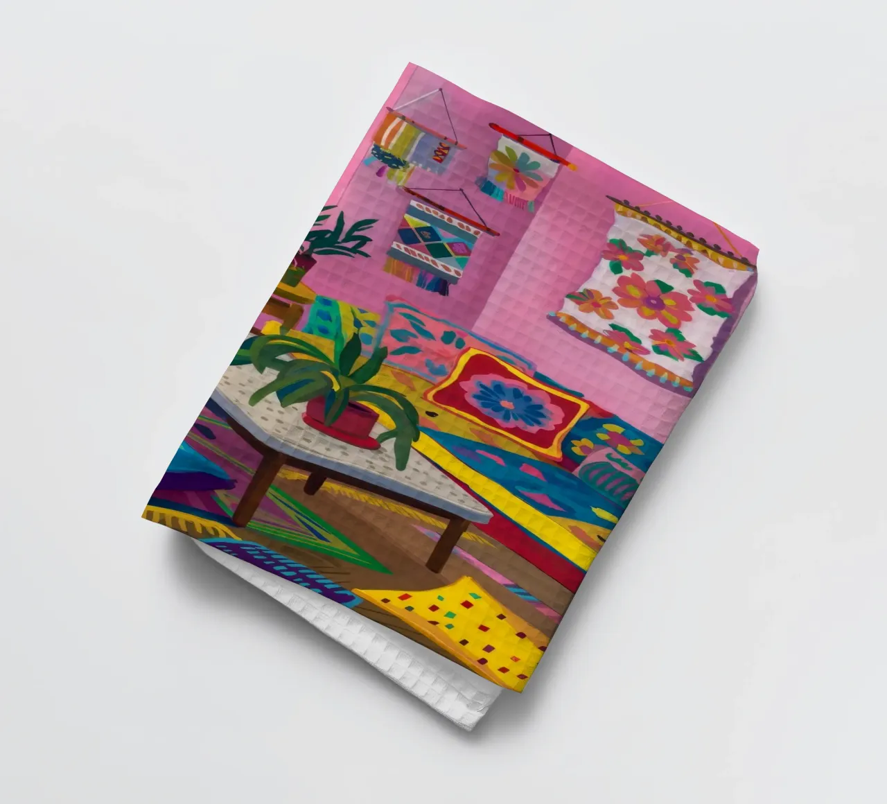 Camera colorata e accogliente canovaccio da cucina da Arcane Shade