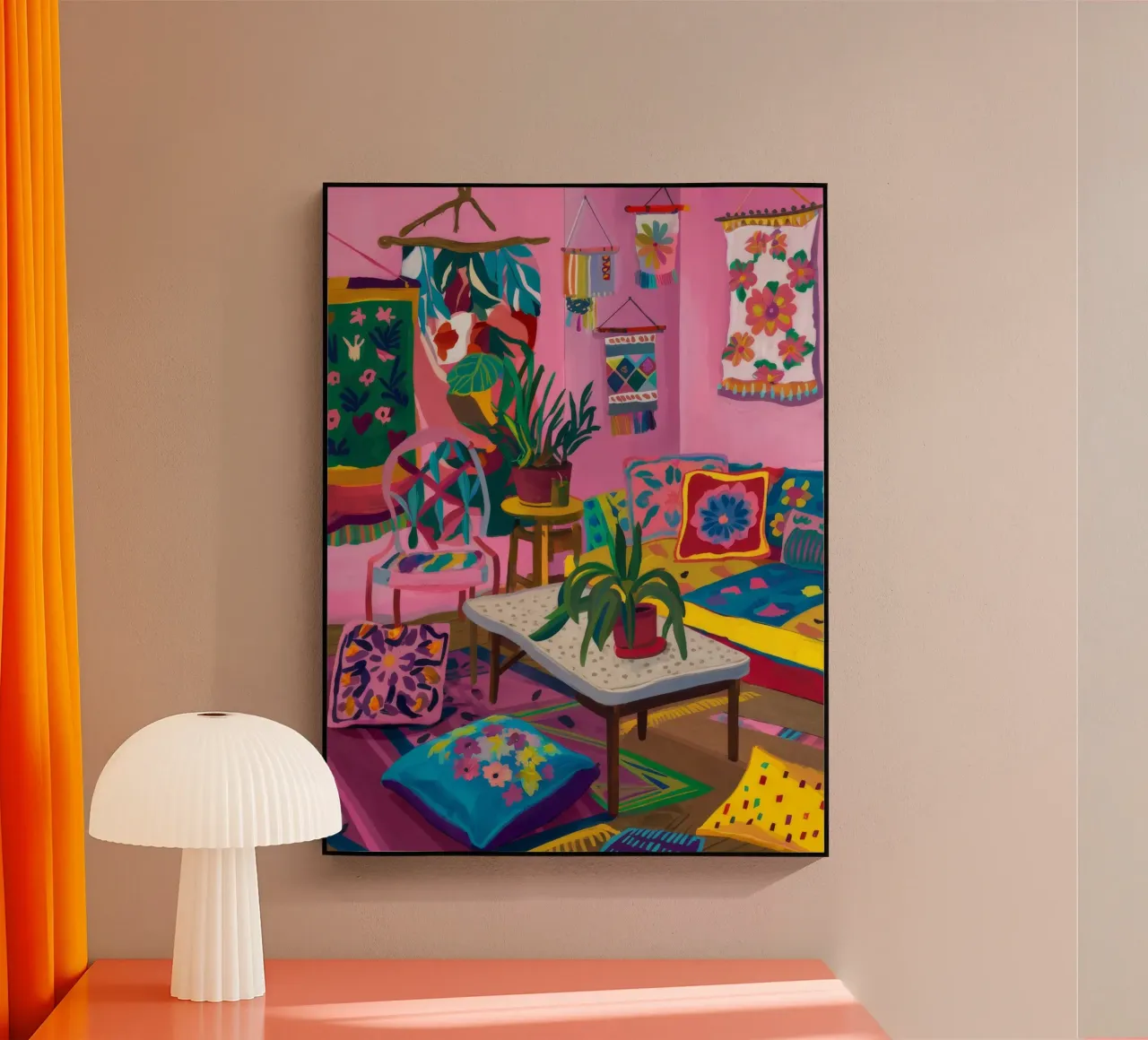 Camera colorata e accogliente plexiglass da Arcane Shade