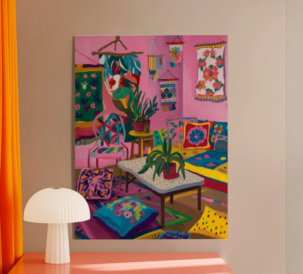 Camera colorata e accogliente plexiglass da Arcane Shade