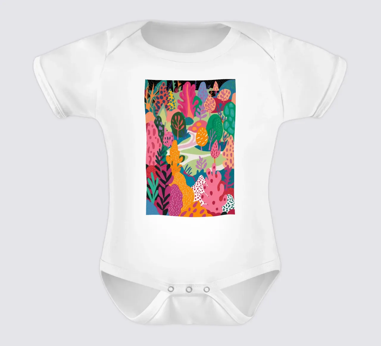 Foresta di colori body neonato maniche corte da Arcane Shade