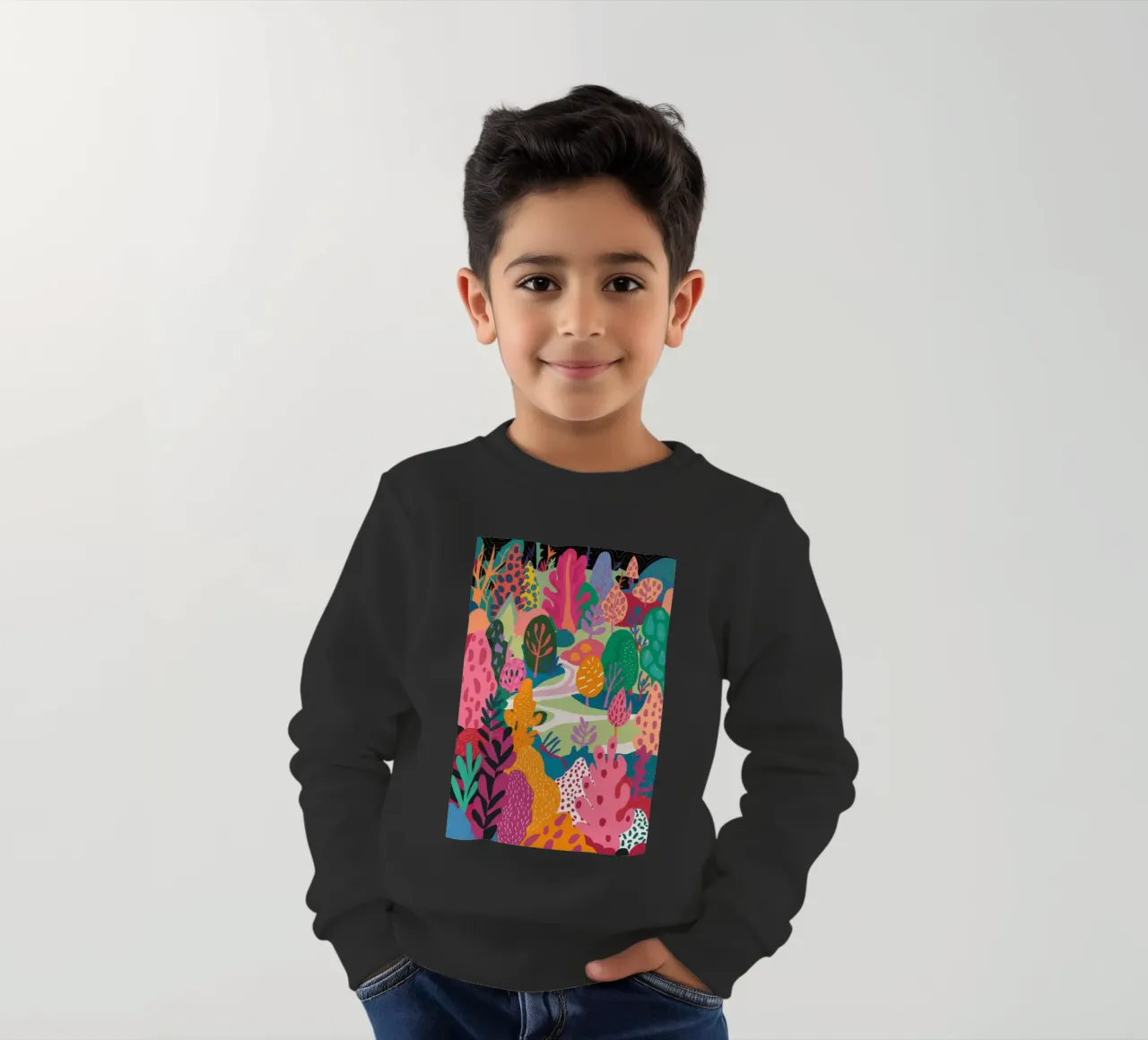 Foresta di colori felpa bambino da Arcane Shade