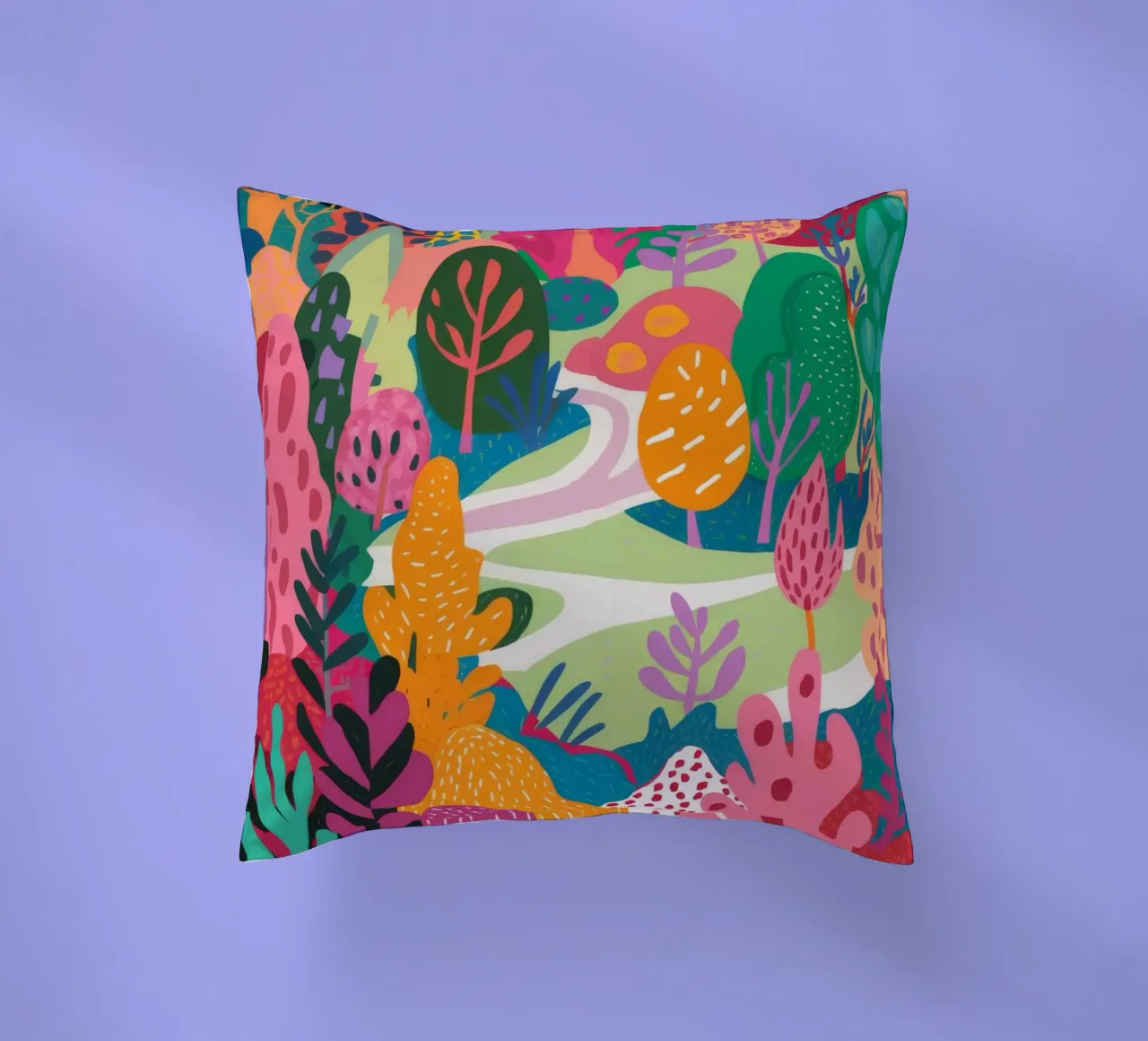 Forest of Color decorative cushion by Arcane Shade