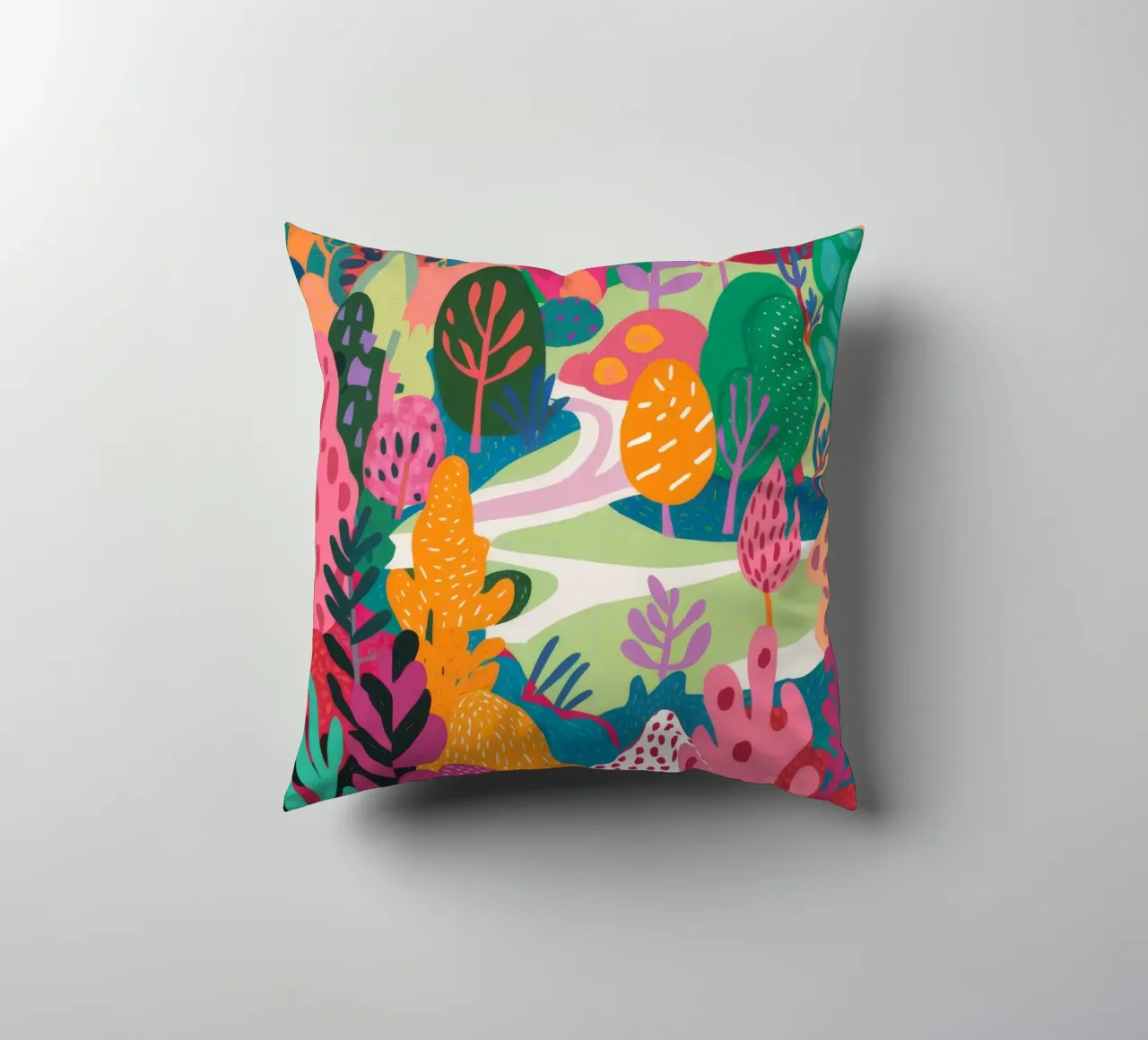 Forest of Color decorative cushion by Arcane Shade
