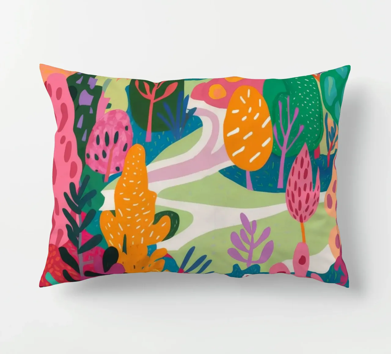 Forest of Color decorative cushion by Arcane Shade
