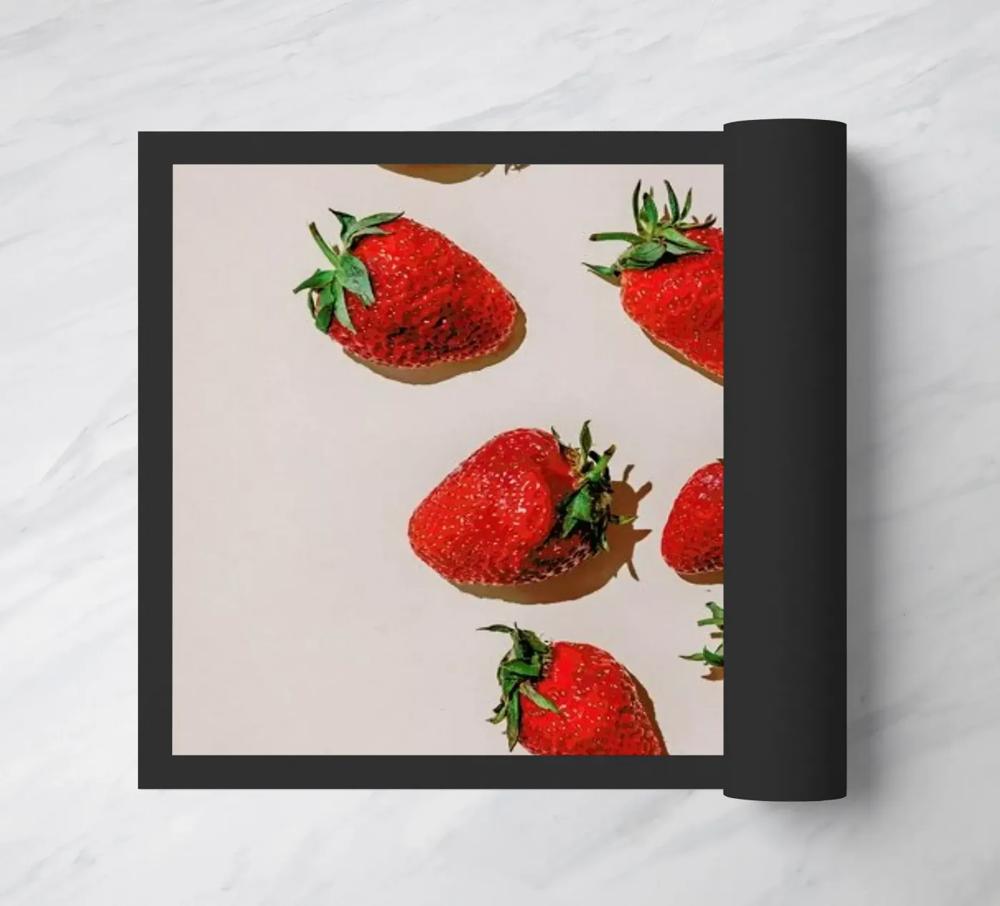 Erdbeeren doormat by Eat this