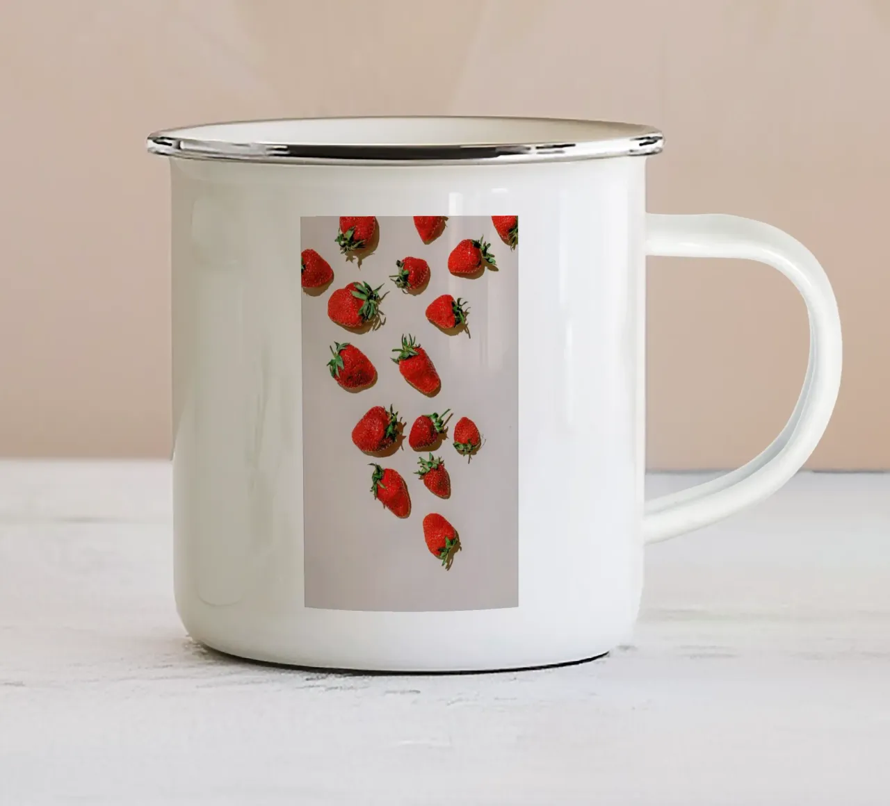 Erdbeeren tazza in smalto da Eat this