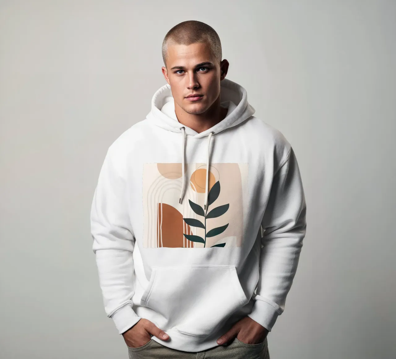 Modern Shapes Design 12 felpa con cappuccio da cityart