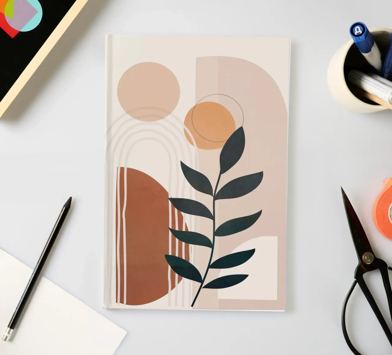 Modern Shapes Design 12 notebook by cityart
