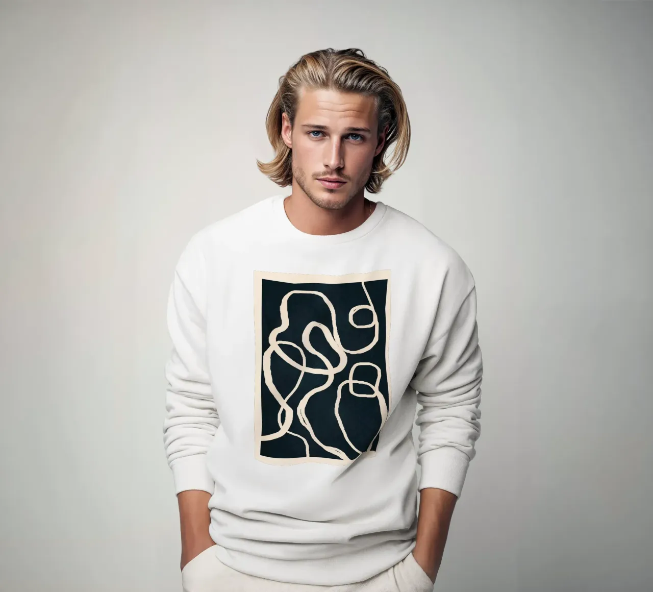 Ether Line 1 felpa da Nadjaa