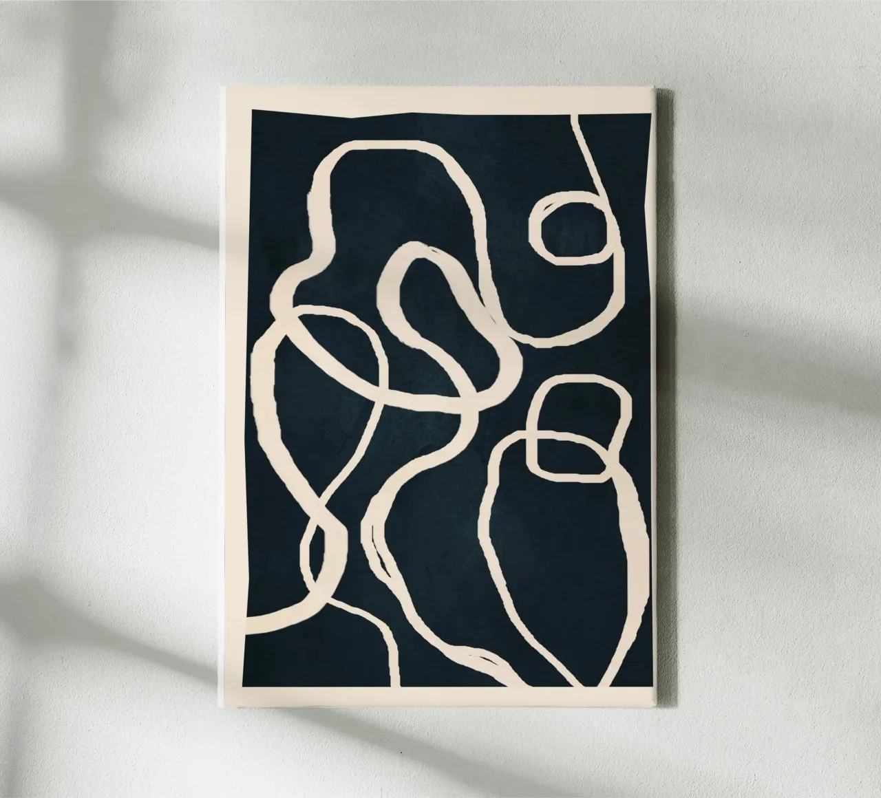 Ether Line 1 canvas met Baklijst van Nadjaa