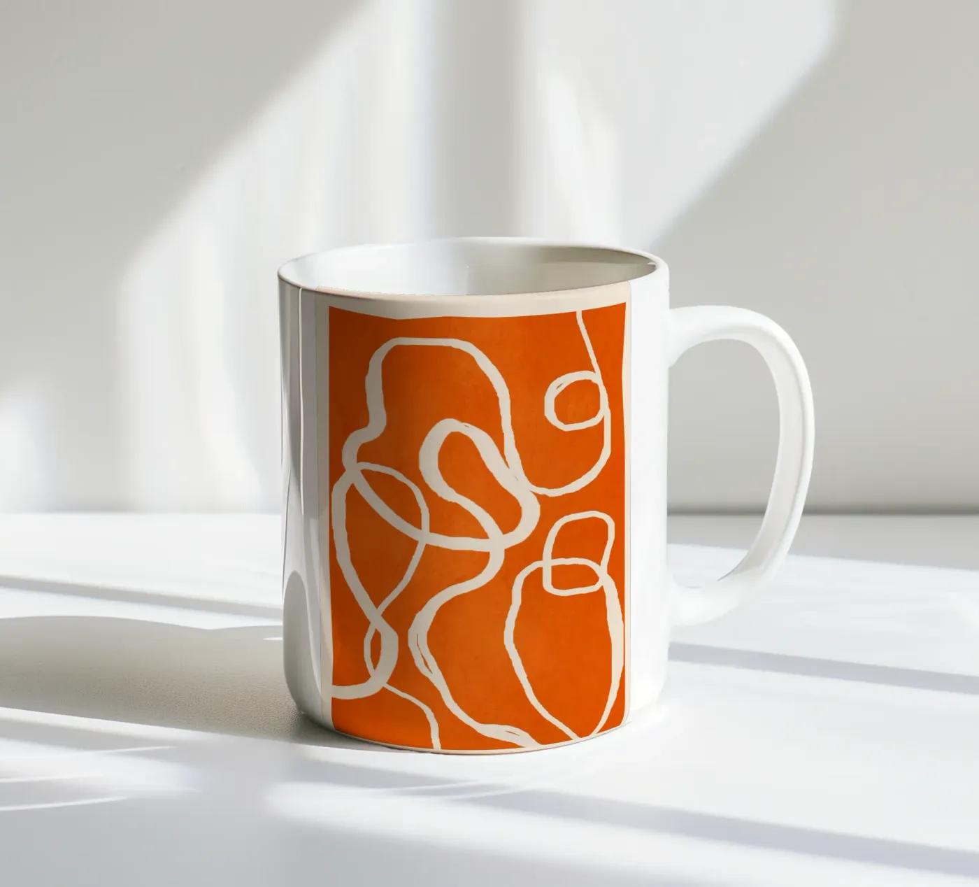 Ether Line 2 ceramic mug by Nadjaa
