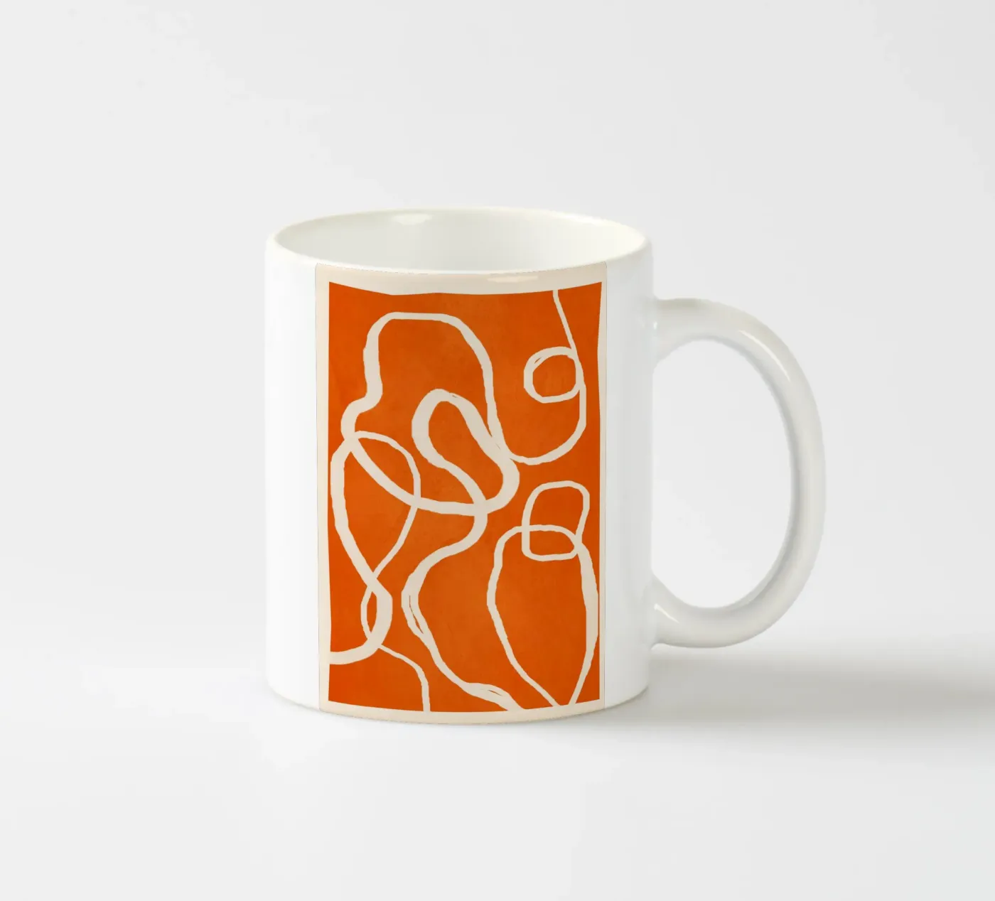Ether Line 2 ceramic mug by Nadjaa