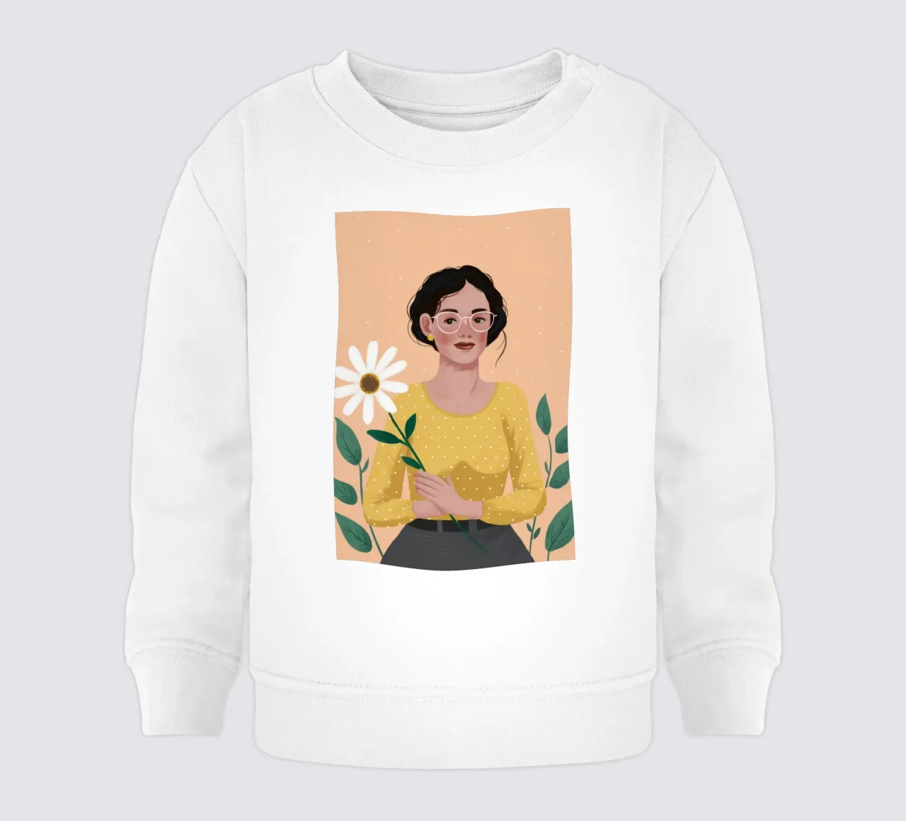 Ritratto in fiore morbido felpa neonato da Arcane Shade