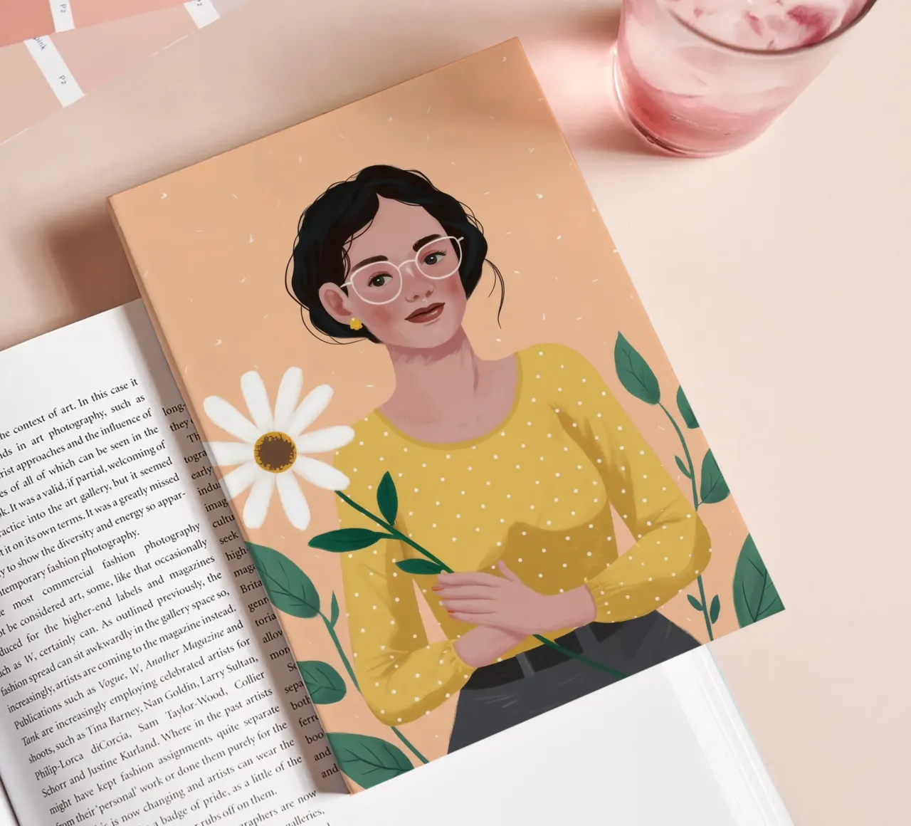Soft Bloom Portrait notebook by Arcane Shade