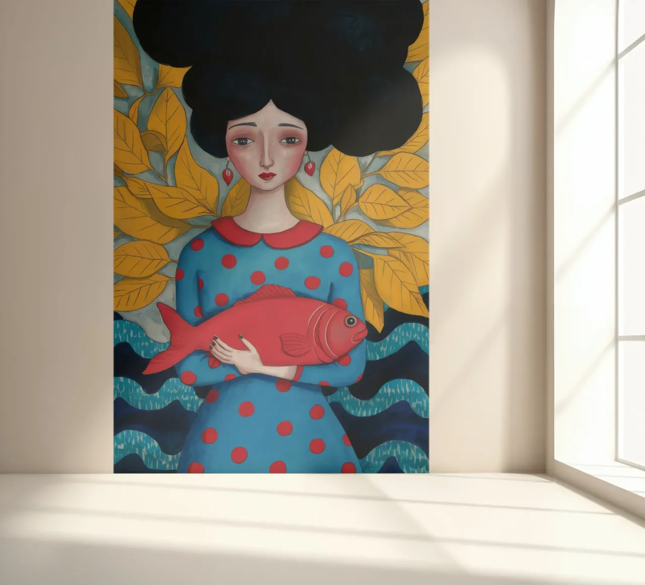 Lady With Red Fish photo wallpaper by Arcane Shade