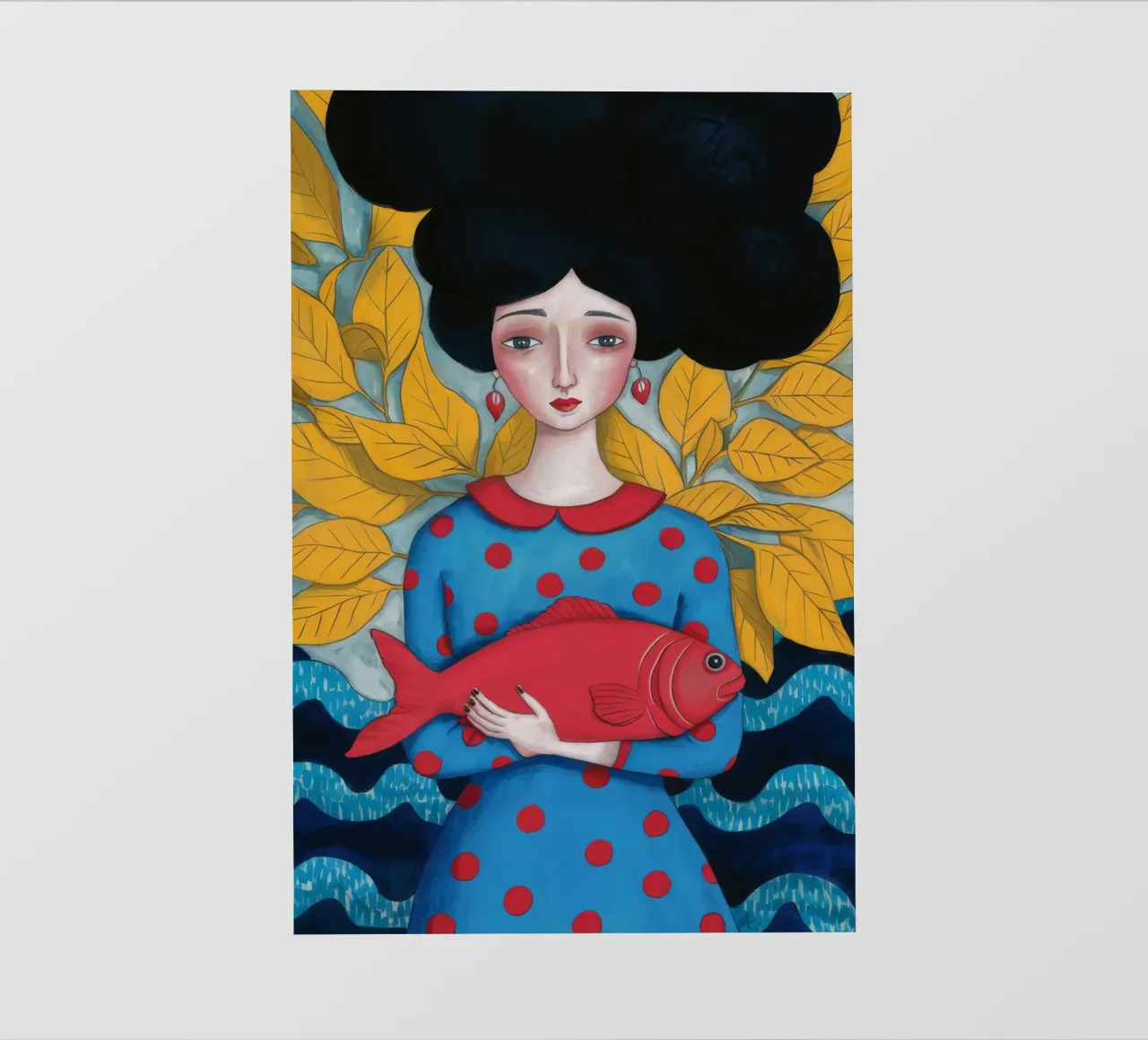 Lady With Red Fish photo wallpaper by Arcane Shade
