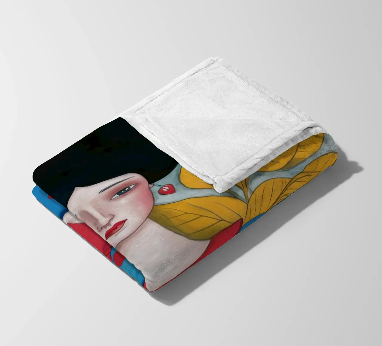 Signora con pesce rosso coperta in pile da Arcane Shade