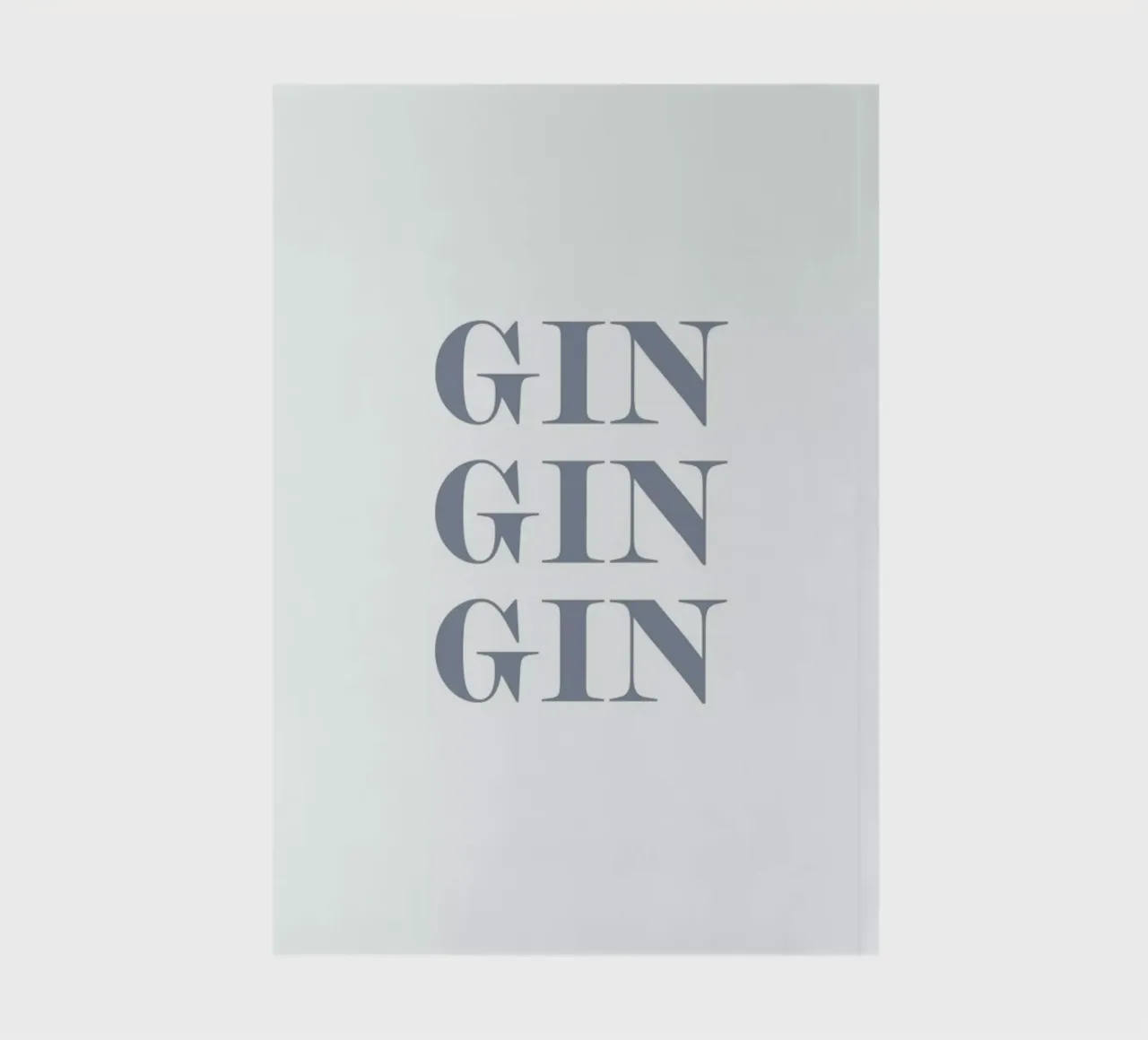 Gin Gin Gin notebook by Ayleen