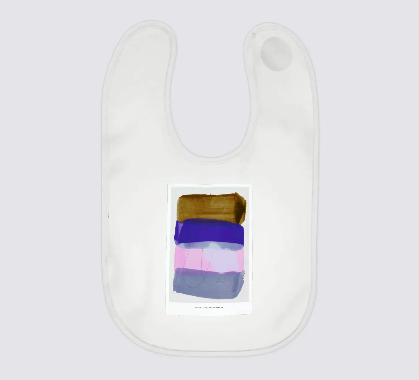 Overlapping Forms II baby slabbetje van Pure